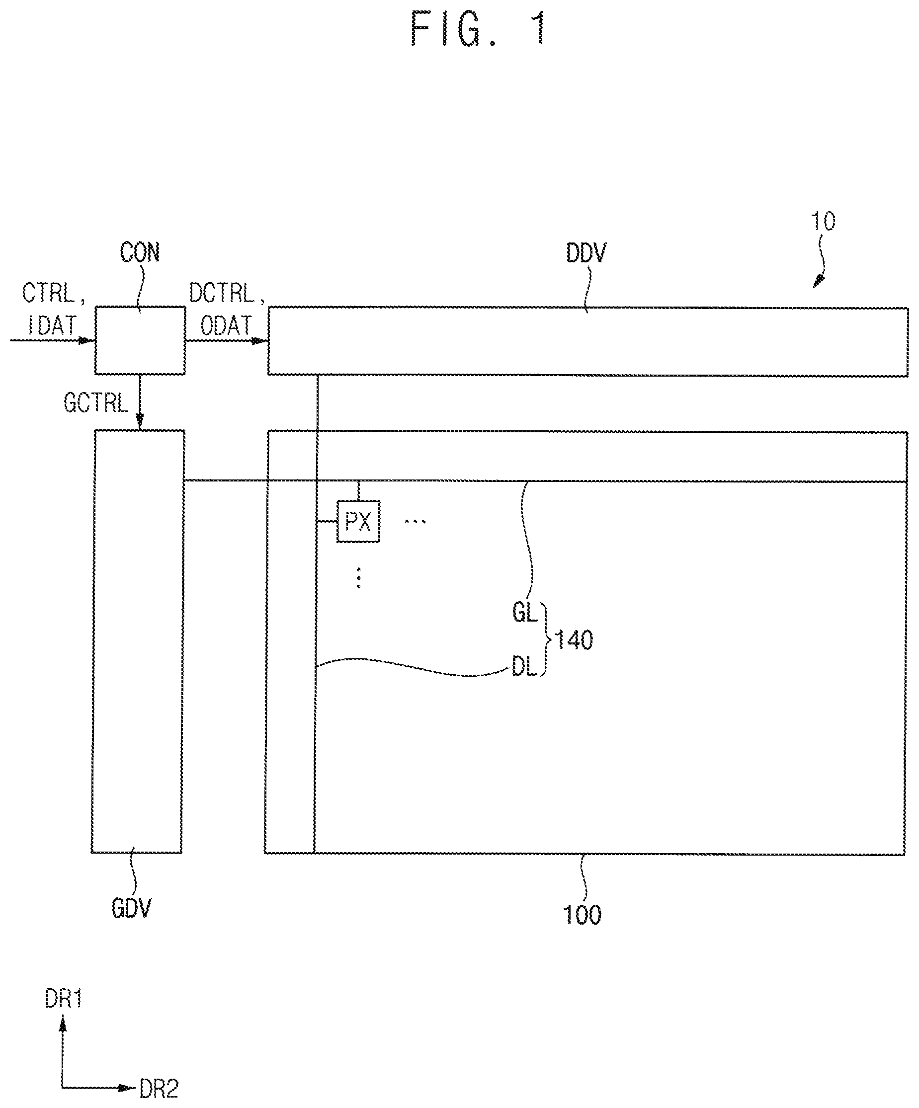 Patent US12621932 Figure 1 – Display panel including signal pads with varying dimensions