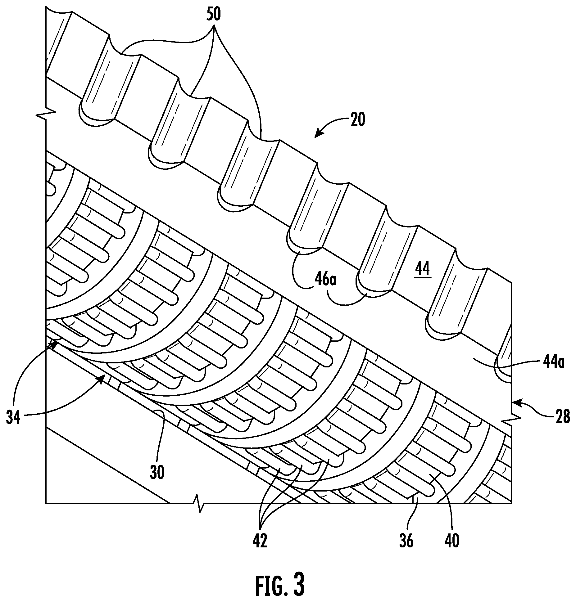 Patent US12621934 Figure 3 – Electronic circuit device having closed-core inductors in side-by-side relation and associated methods