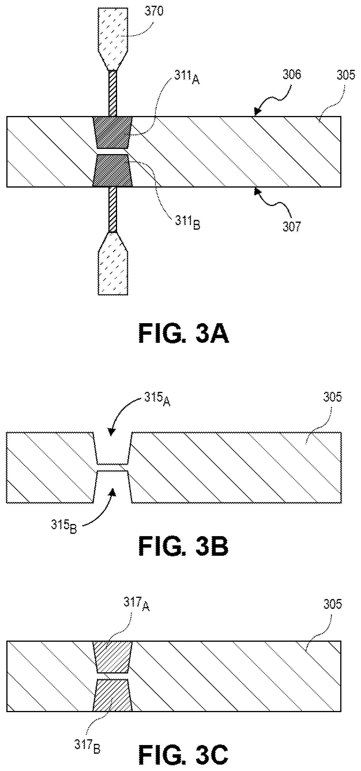Patent US12621937 Figure 4 – Package substrate including core with trench vias and planes