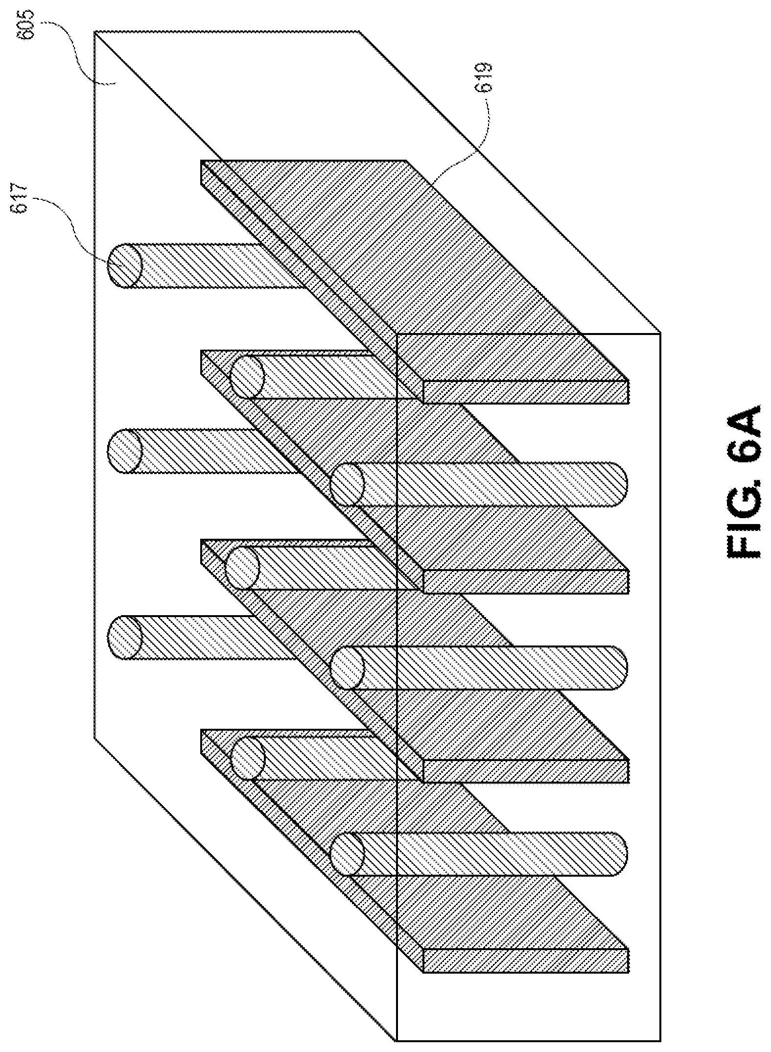 Patent US12621937 Figure 7 – Package substrate including core with trench vias and planes