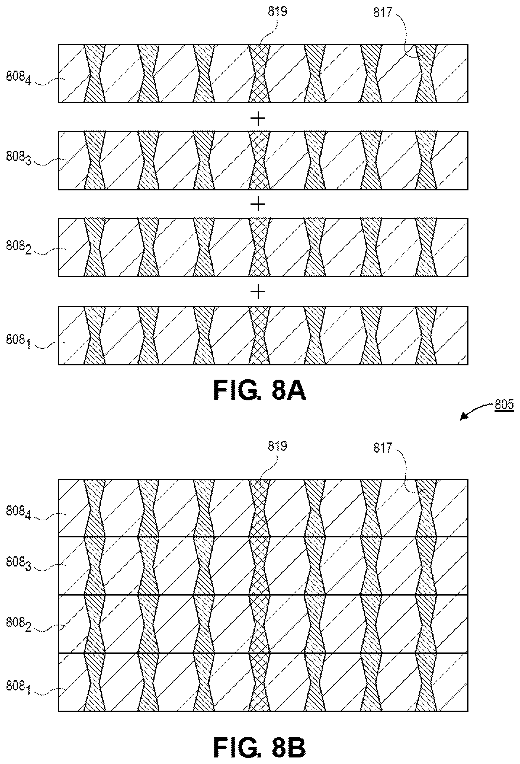 Patent US12621937 Figure 11 – Package substrate including core with trench vias and planes