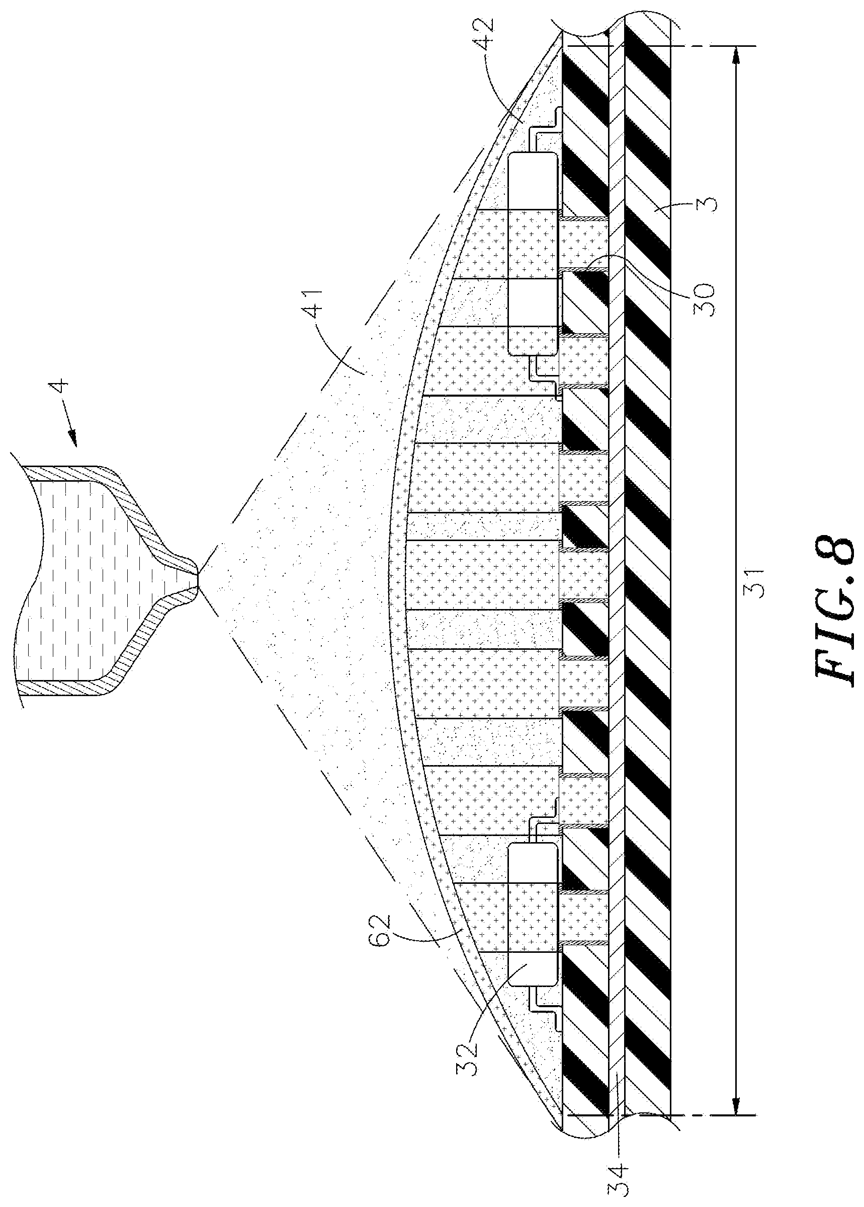 Patent US12621938 Figure 8 – Circuit board structure with shielding and heat dissipation functions, and manufacturing method therefor
