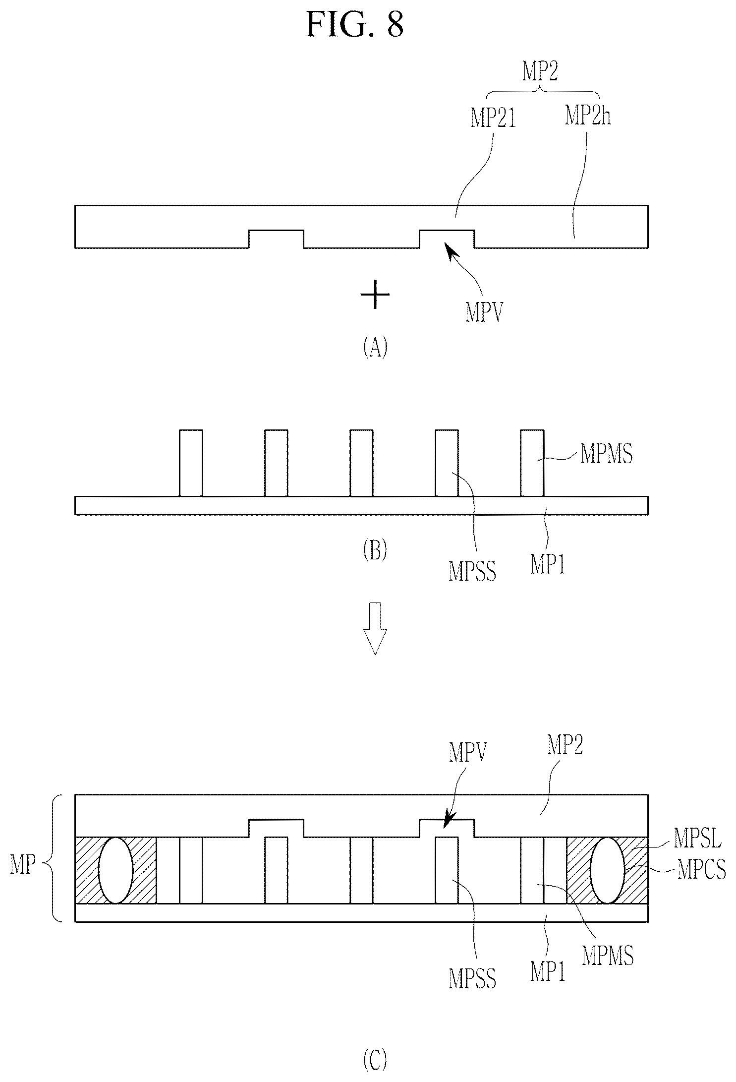Patent US12621939 Figure 8 – Flexible display device and metal plate therefor