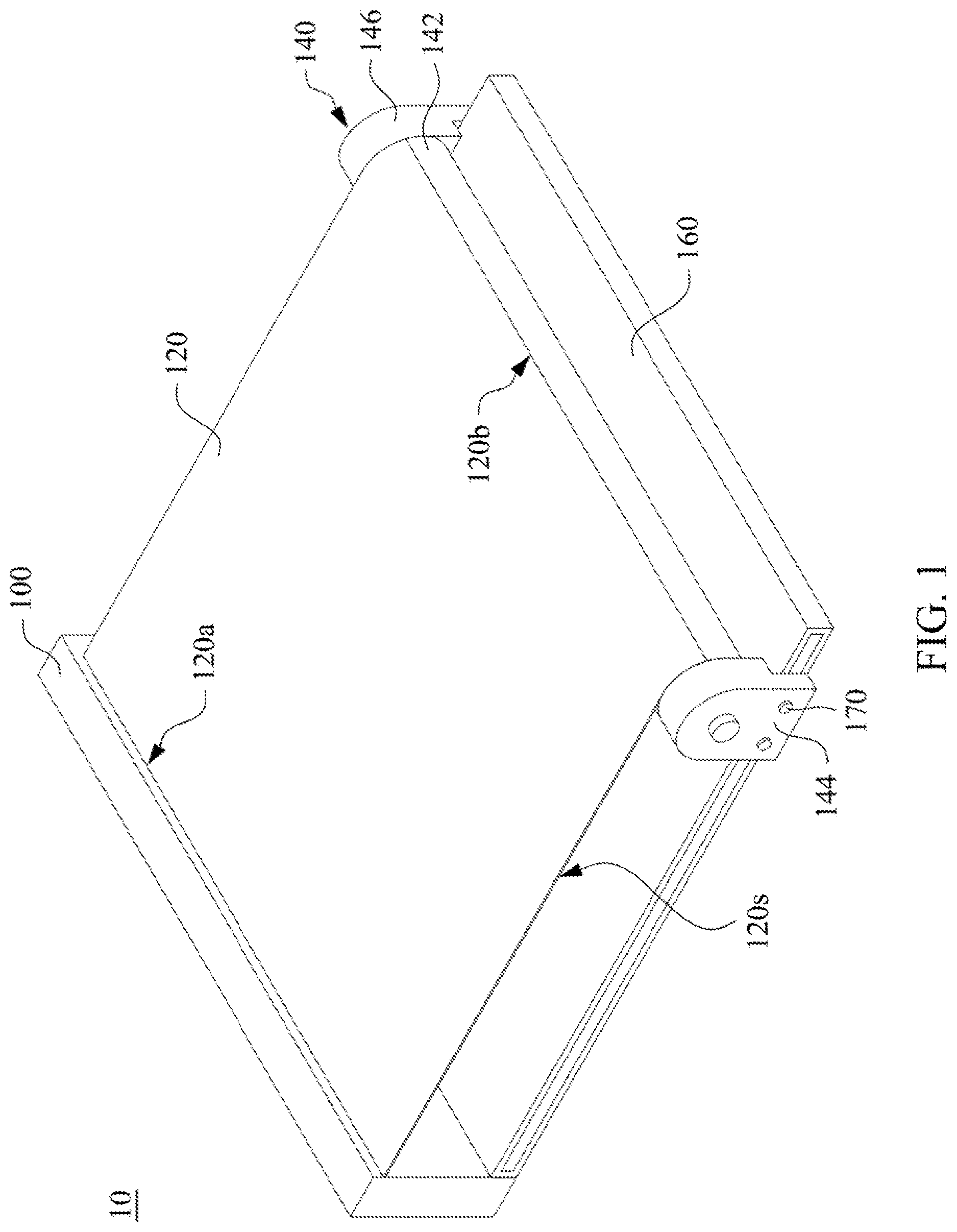 Patent US12621941 Figure 1 – Scroll device and scrollable display