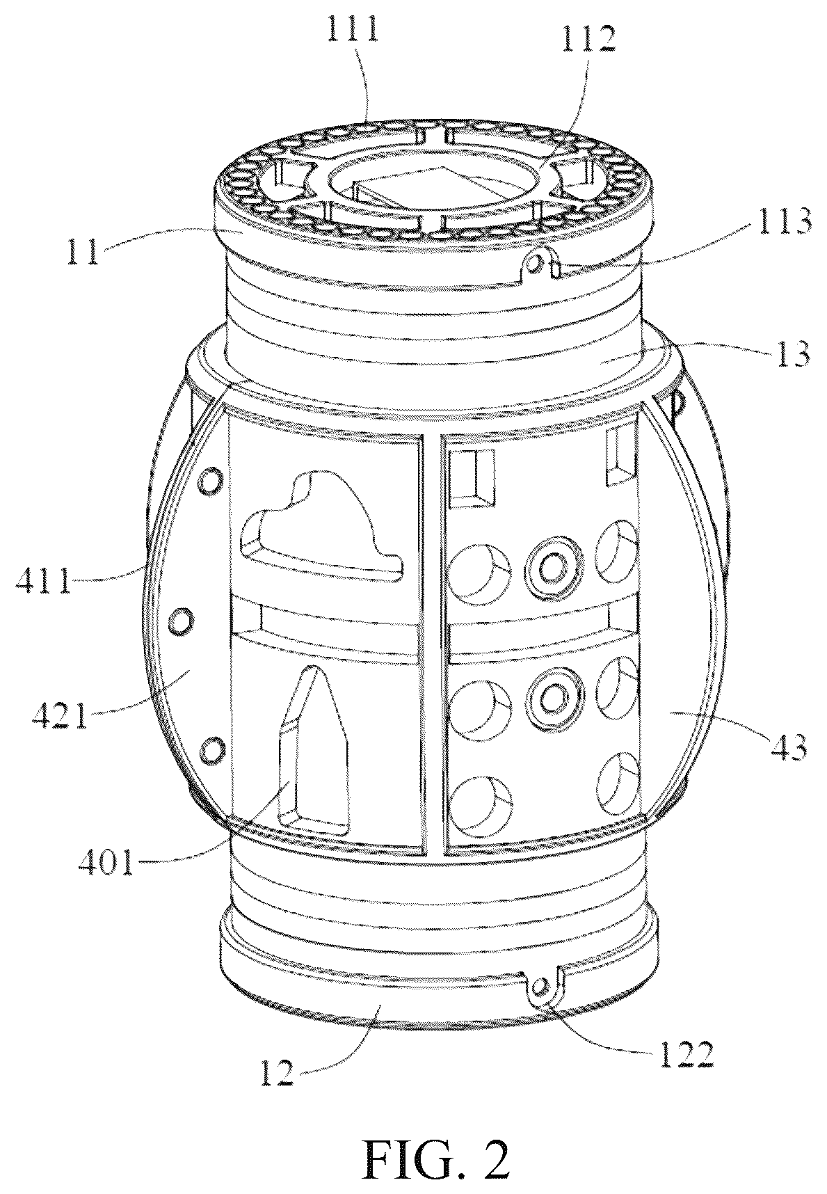 Patent US12621943 Figure 2 – Rotary digital display device