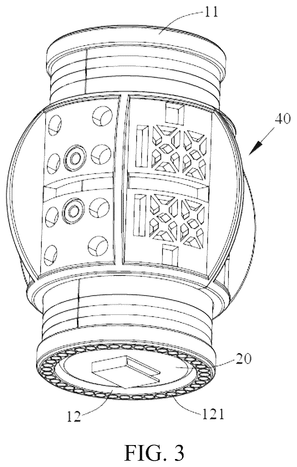 Patent US12621943 Figure 3 – Rotary digital display device