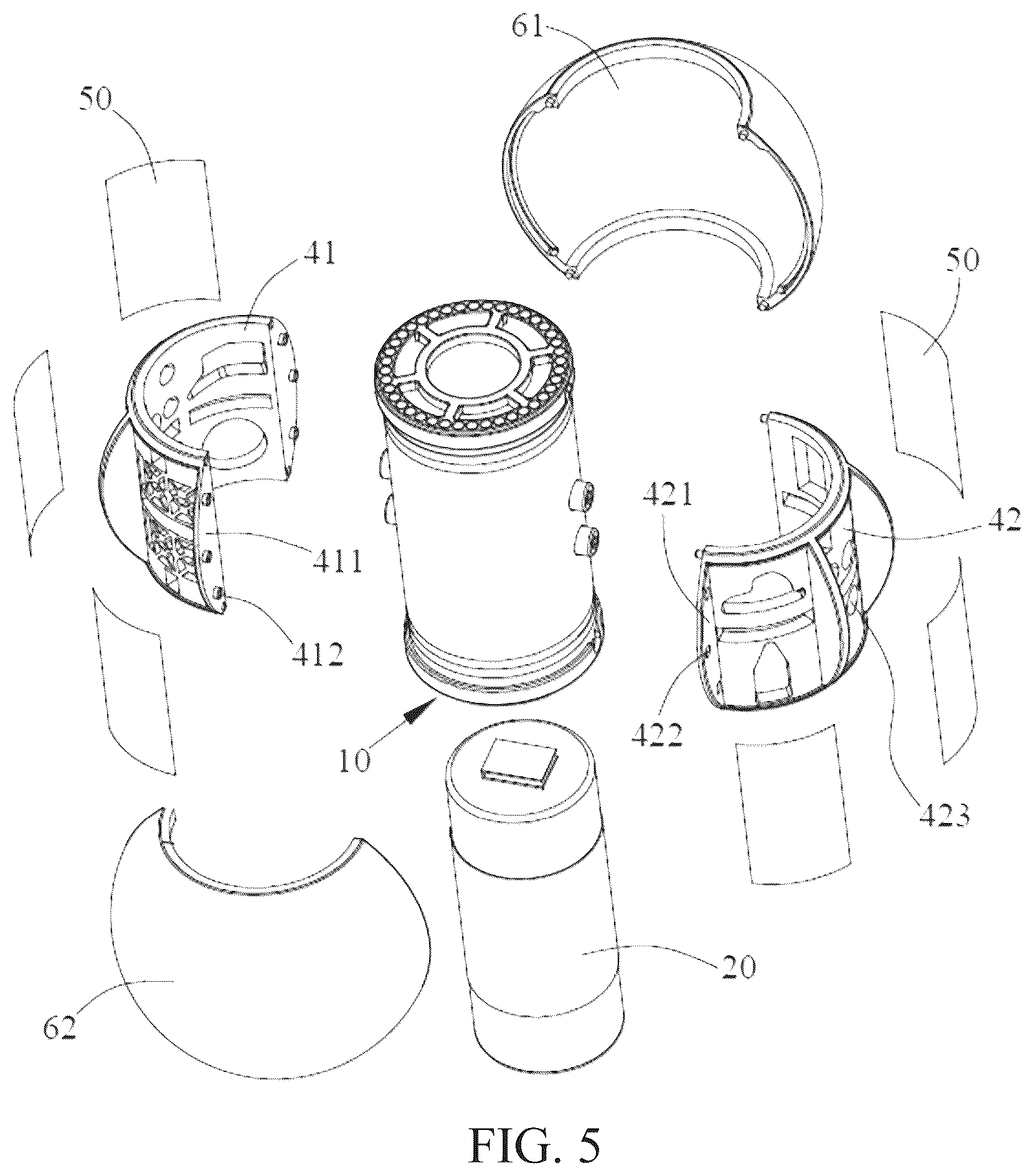 Patent US12621943 Figure 5 – Rotary digital display device