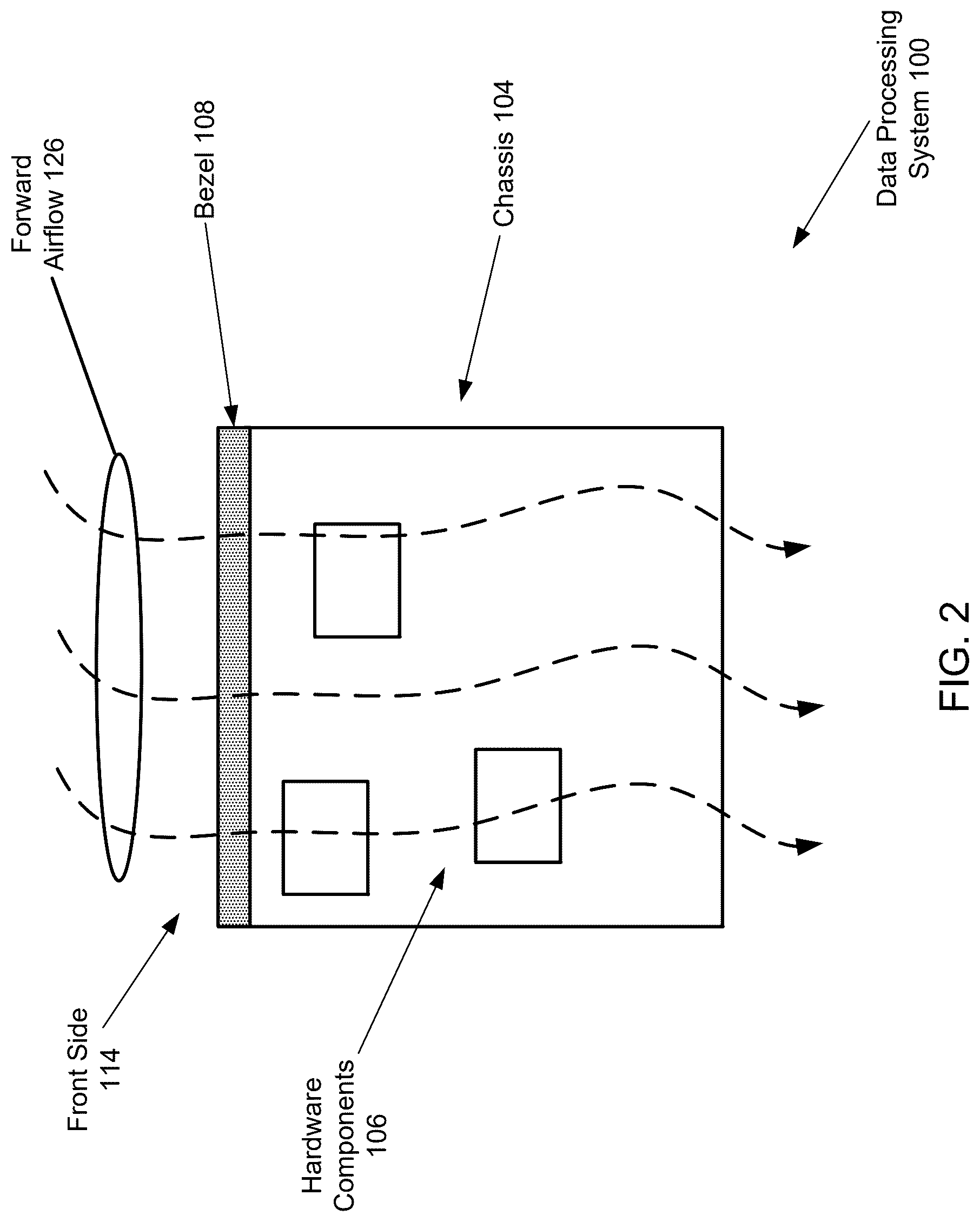 Patent US12621944 Figure 2 – Attachment components and methods for data processing systems