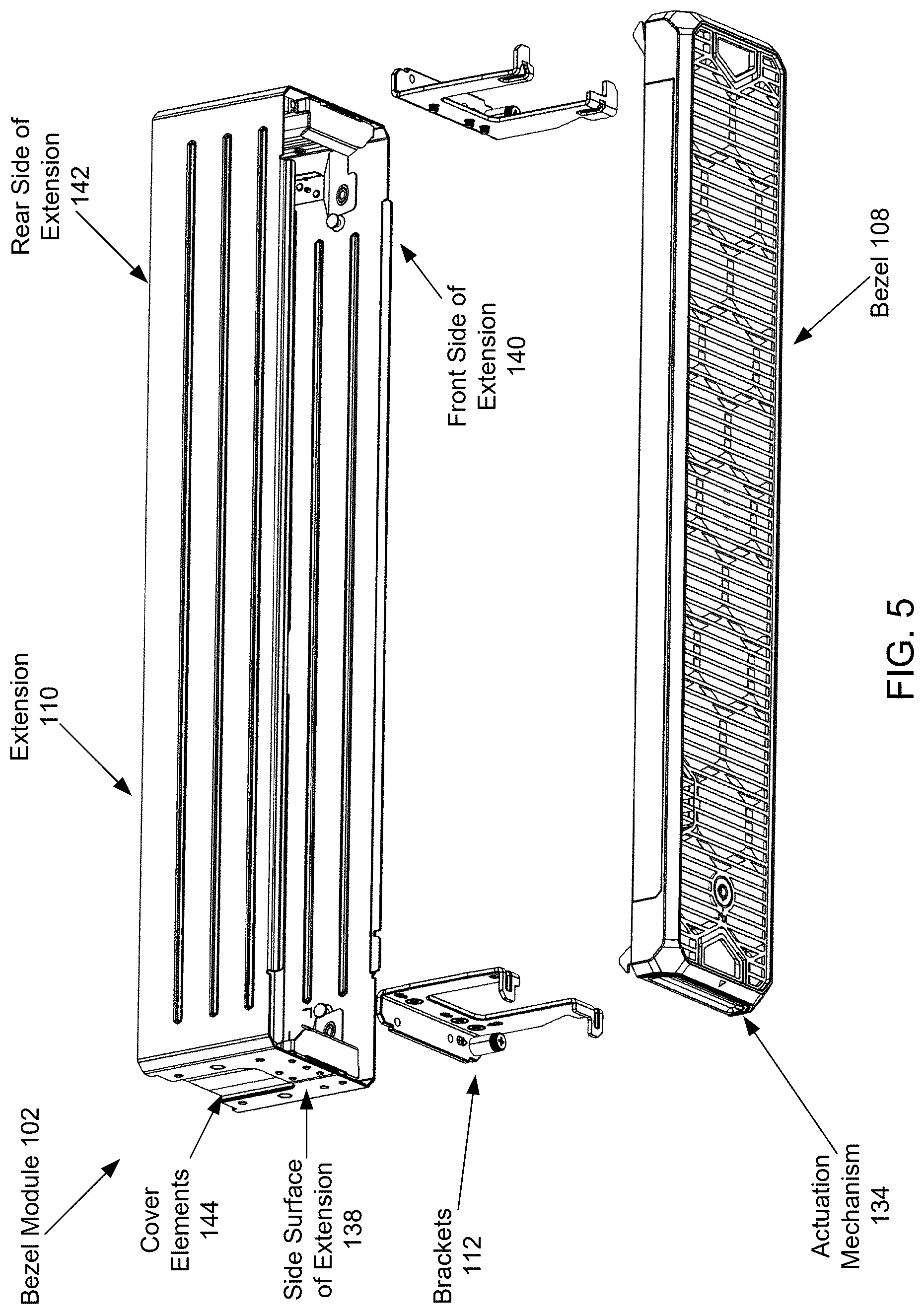 Patent US12621944 Figure 5 – Attachment components and methods for data processing systems