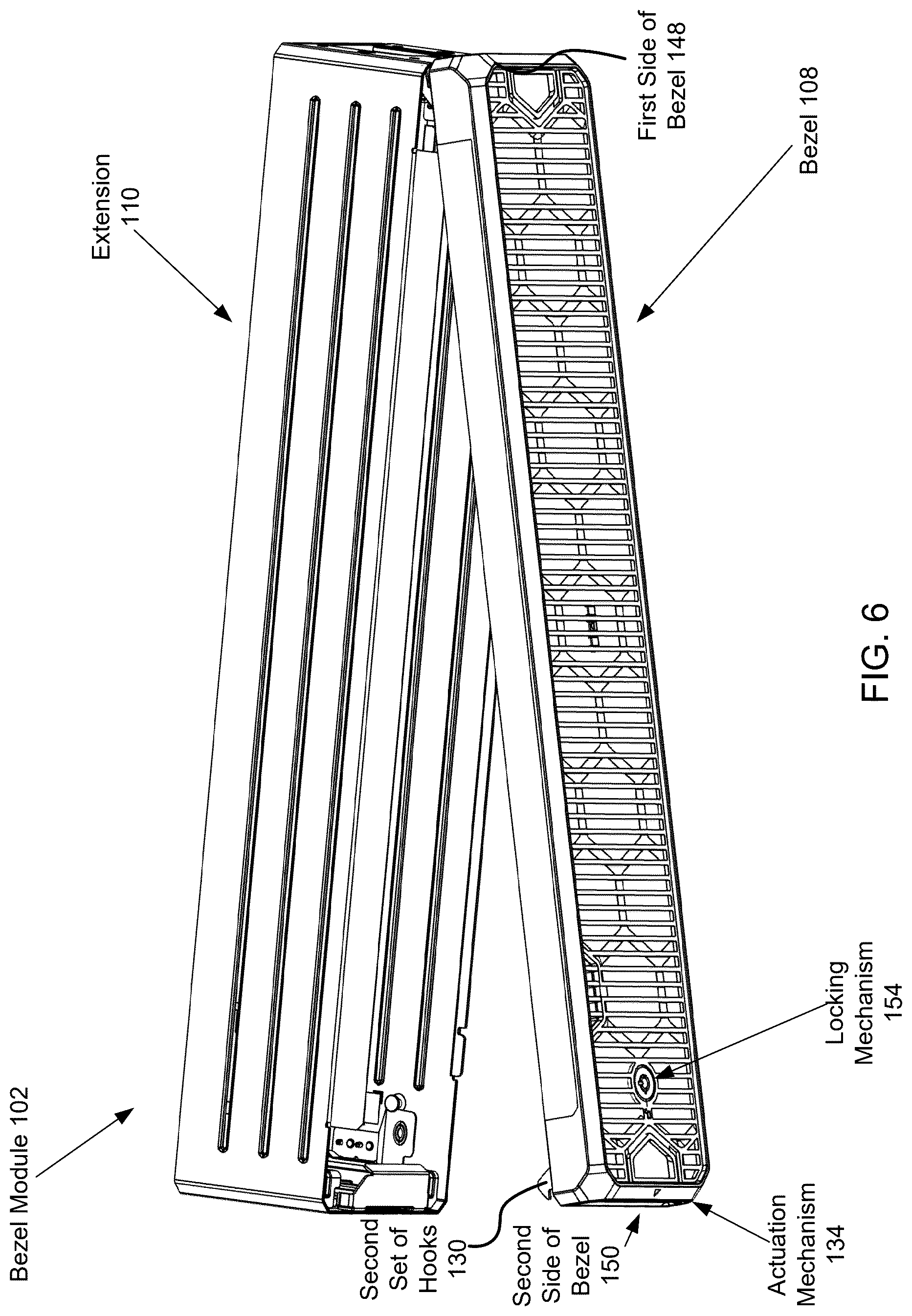 Patent US12621944 Figure 6 – Attachment components and methods for data processing systems