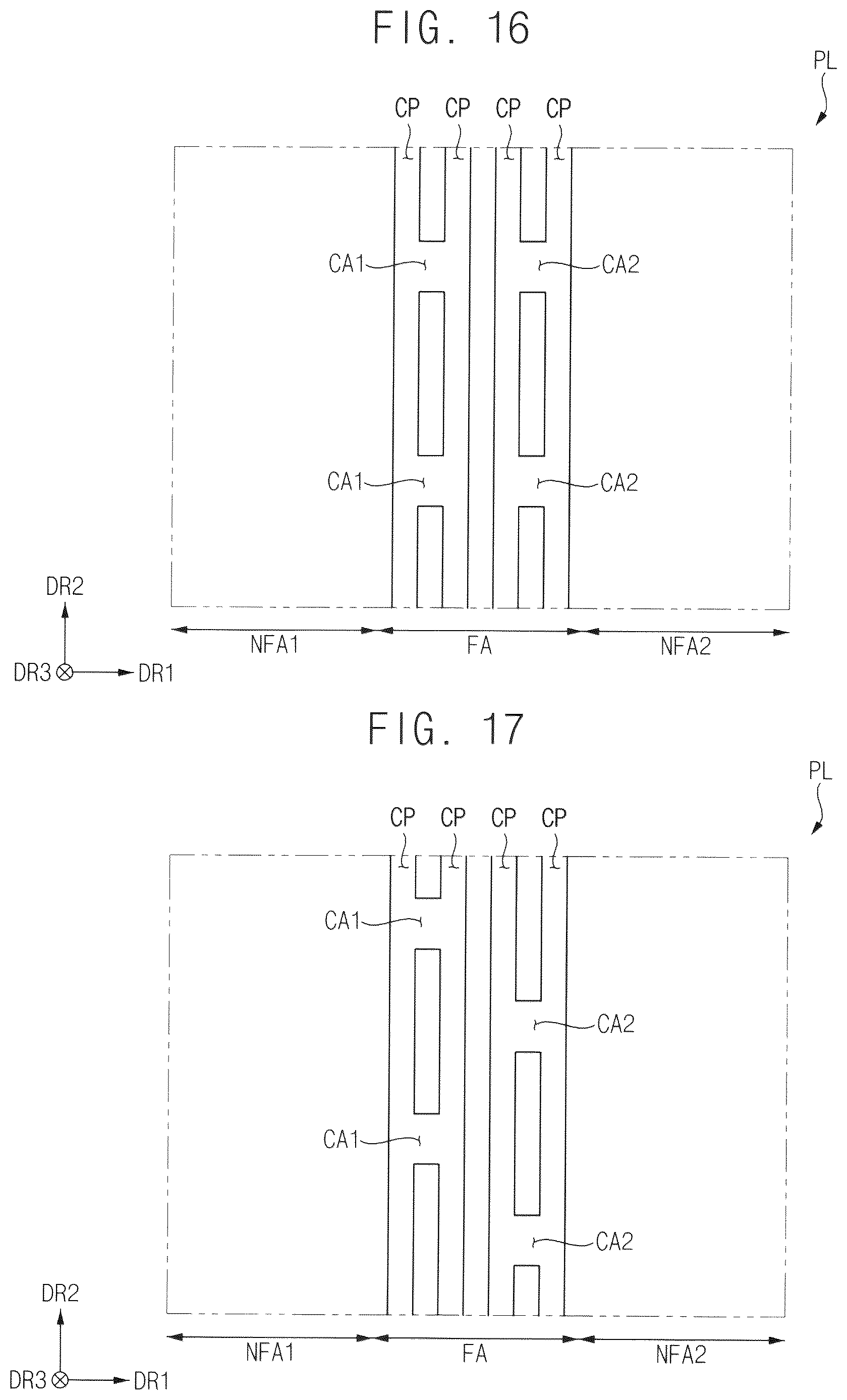 Patent US12621945 Figure 9 – Measurement area for folding area and foldable display device having the same