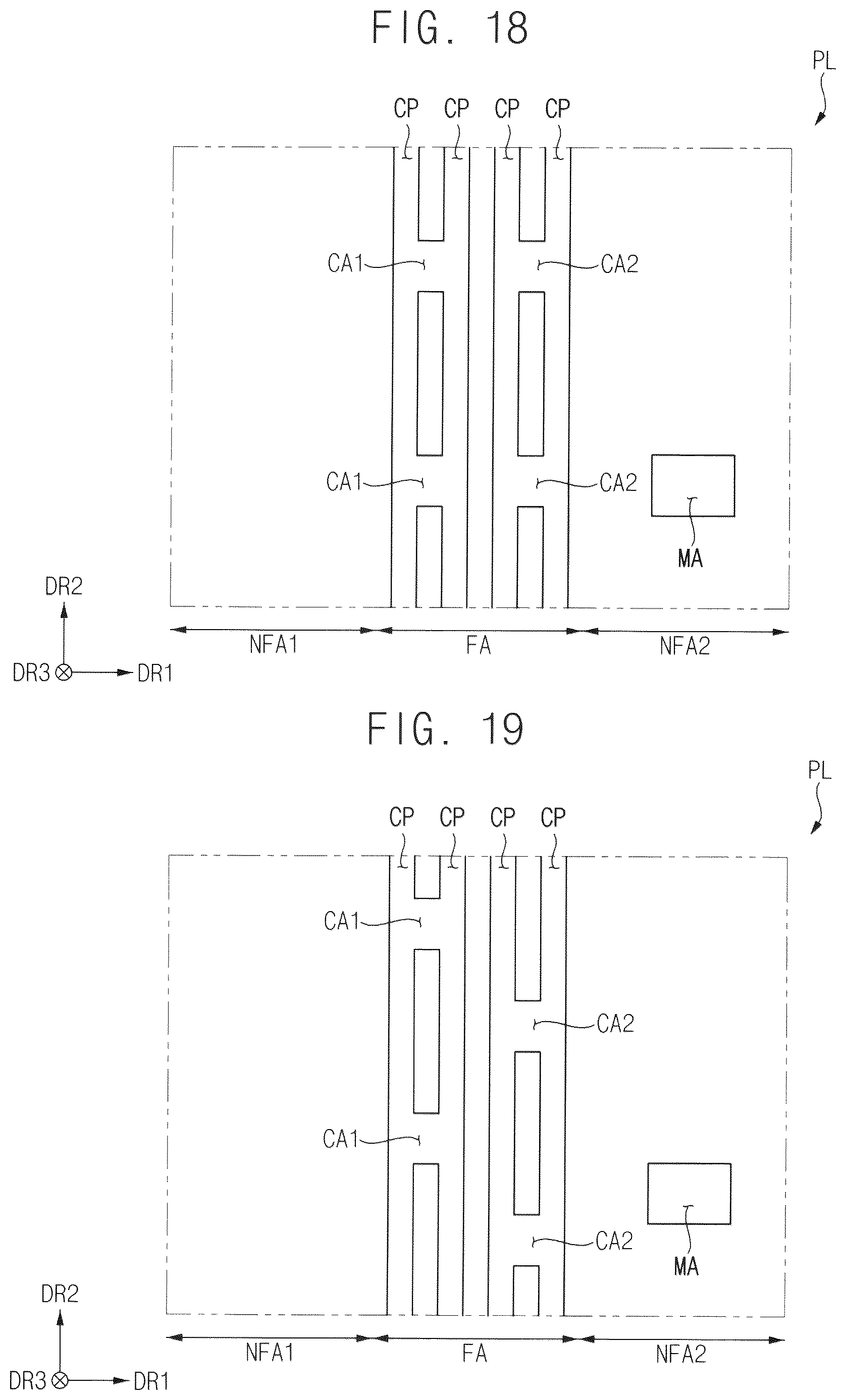 Patent US12621945 Figure 10 – Measurement area for folding area and foldable display device having the same