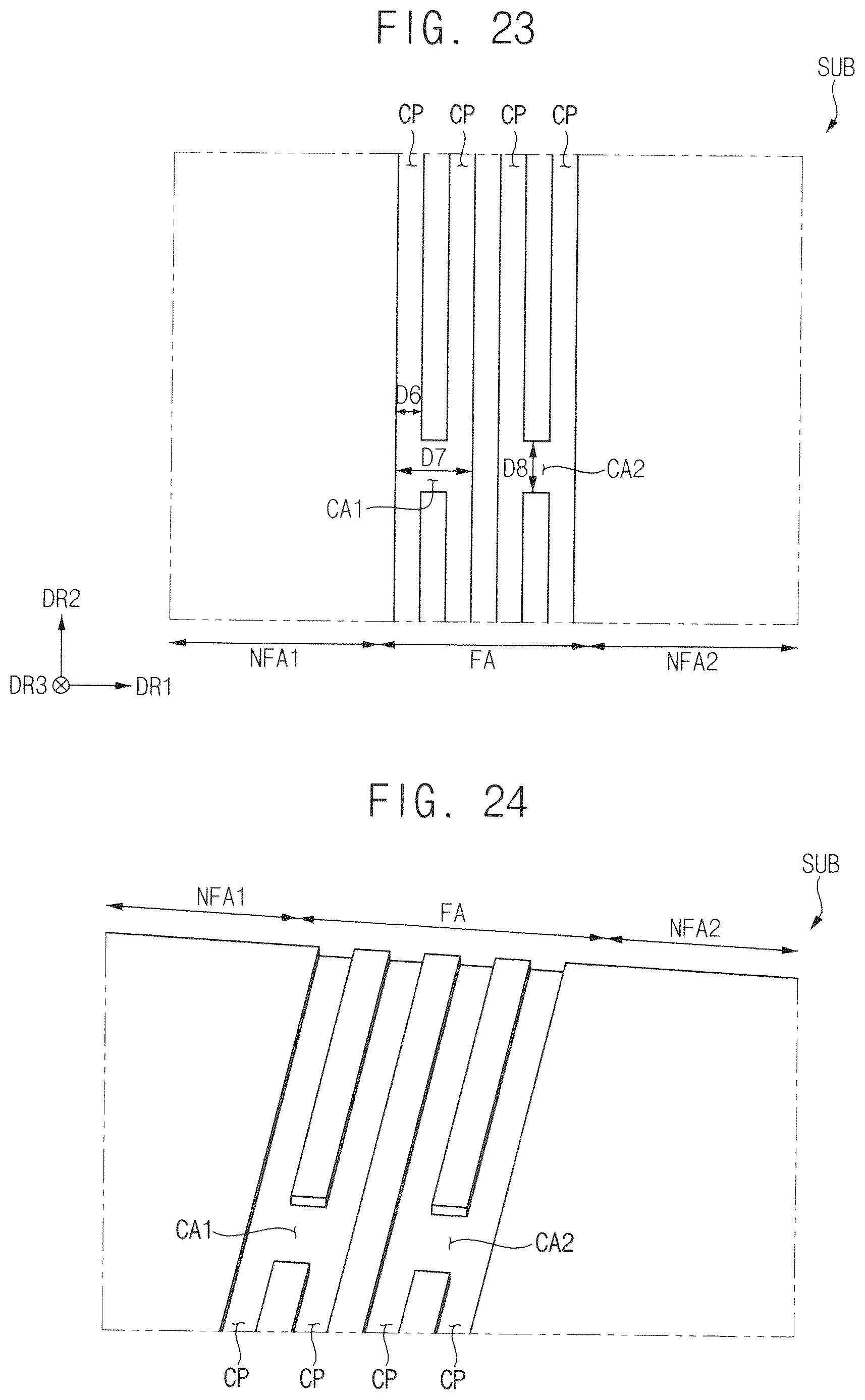 Patent US12621945 Figure 13 – Measurement area for folding area and foldable display device having the same