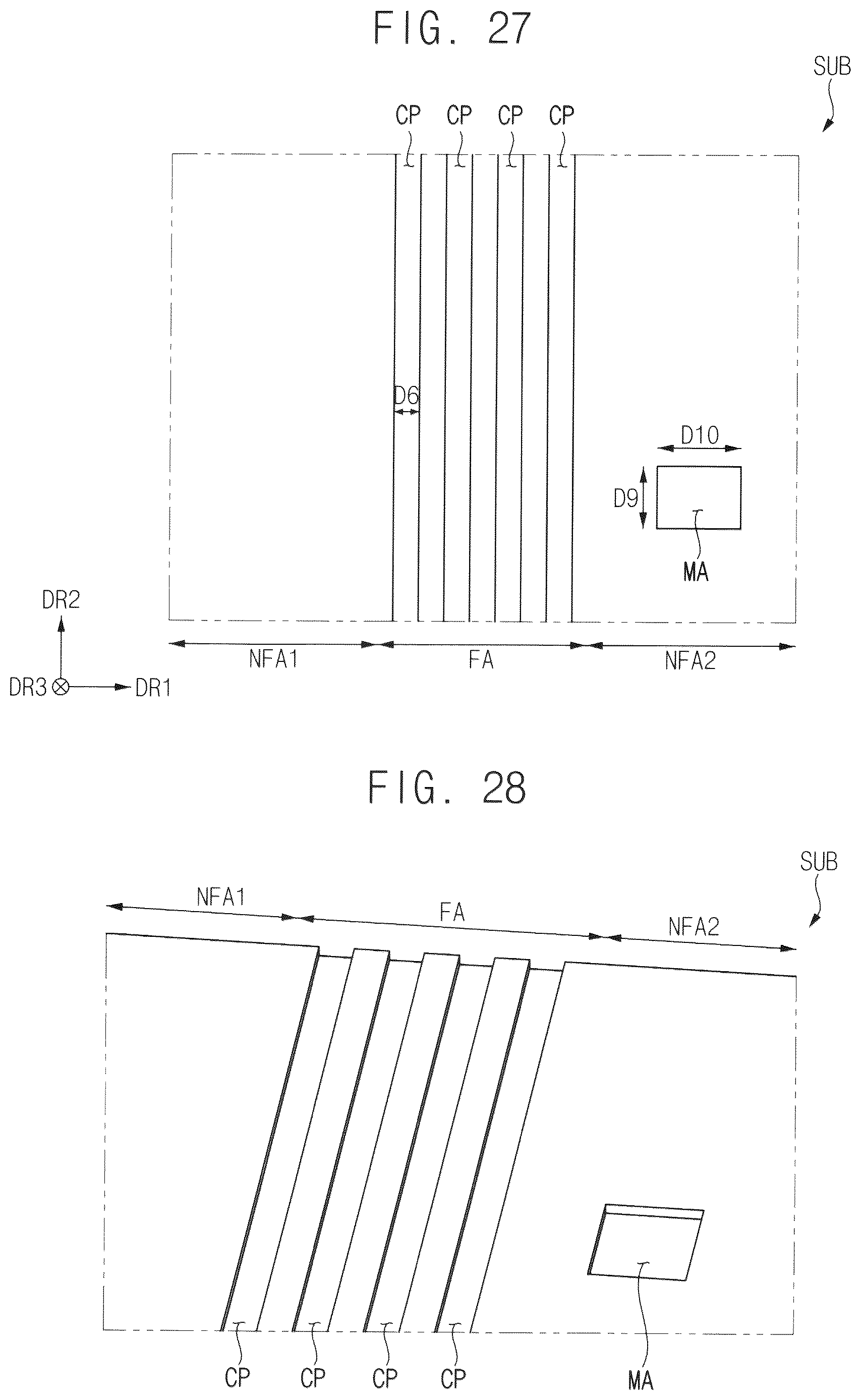 Patent US12621945 Figure 15 – Measurement area for folding area and foldable display device having the same