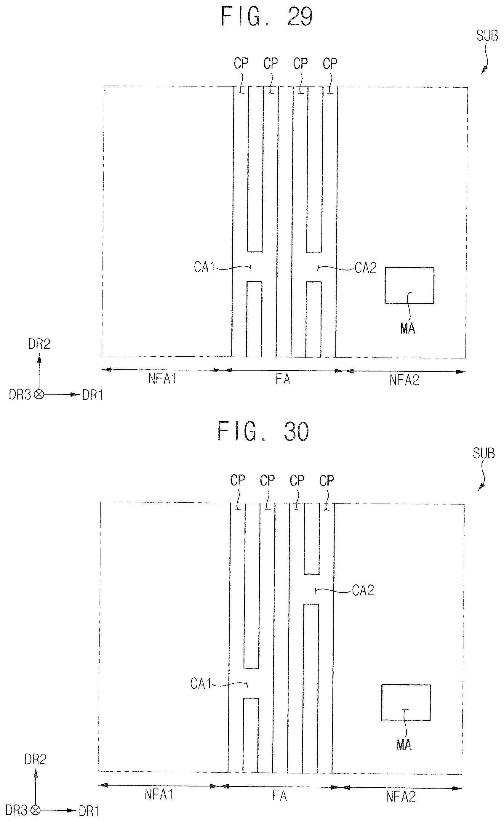 Patent US12621945 Figure 16 – Measurement area for folding area and foldable display device having the same
