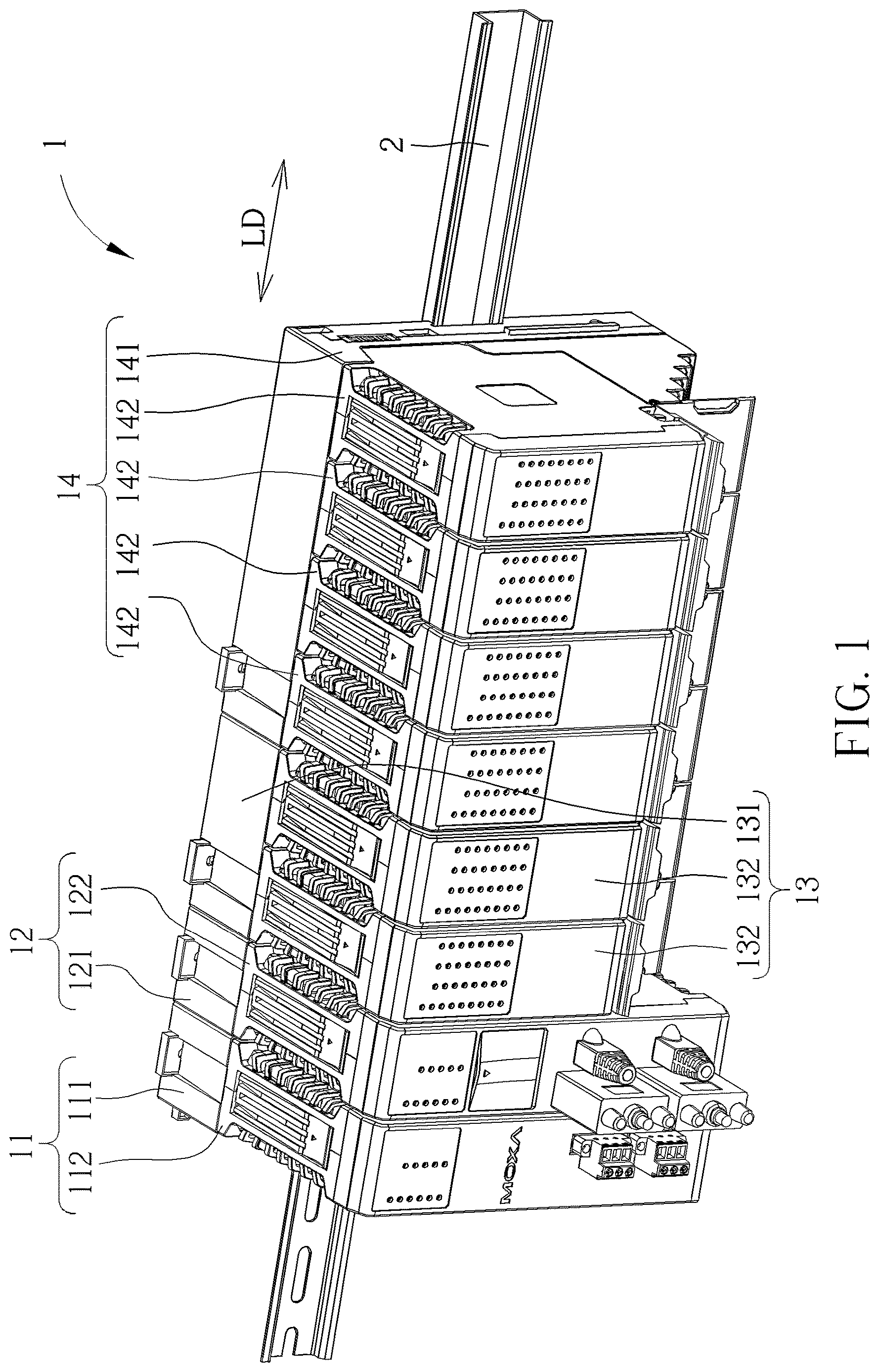 Patent US12621947 Figure 1 – Backplane assembly kit, related detachable assembly kit and related electronic device