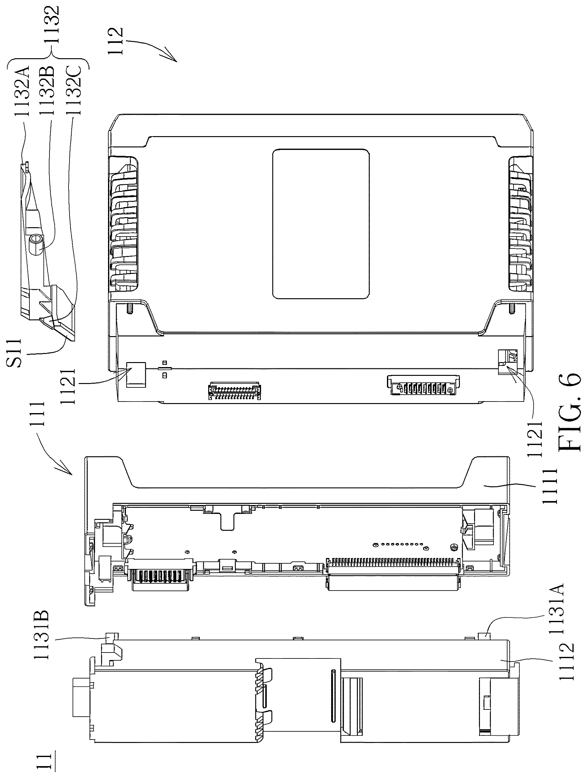 Patent US12621947 Figure 6 – Backplane assembly kit, related detachable assembly kit and related electronic device