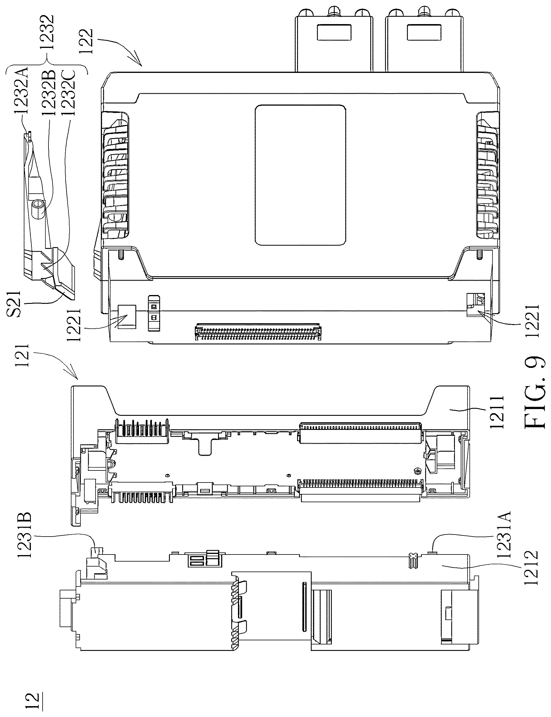 Patent US12621947 Figure 9 – Backplane assembly kit, related detachable assembly kit and related electronic device