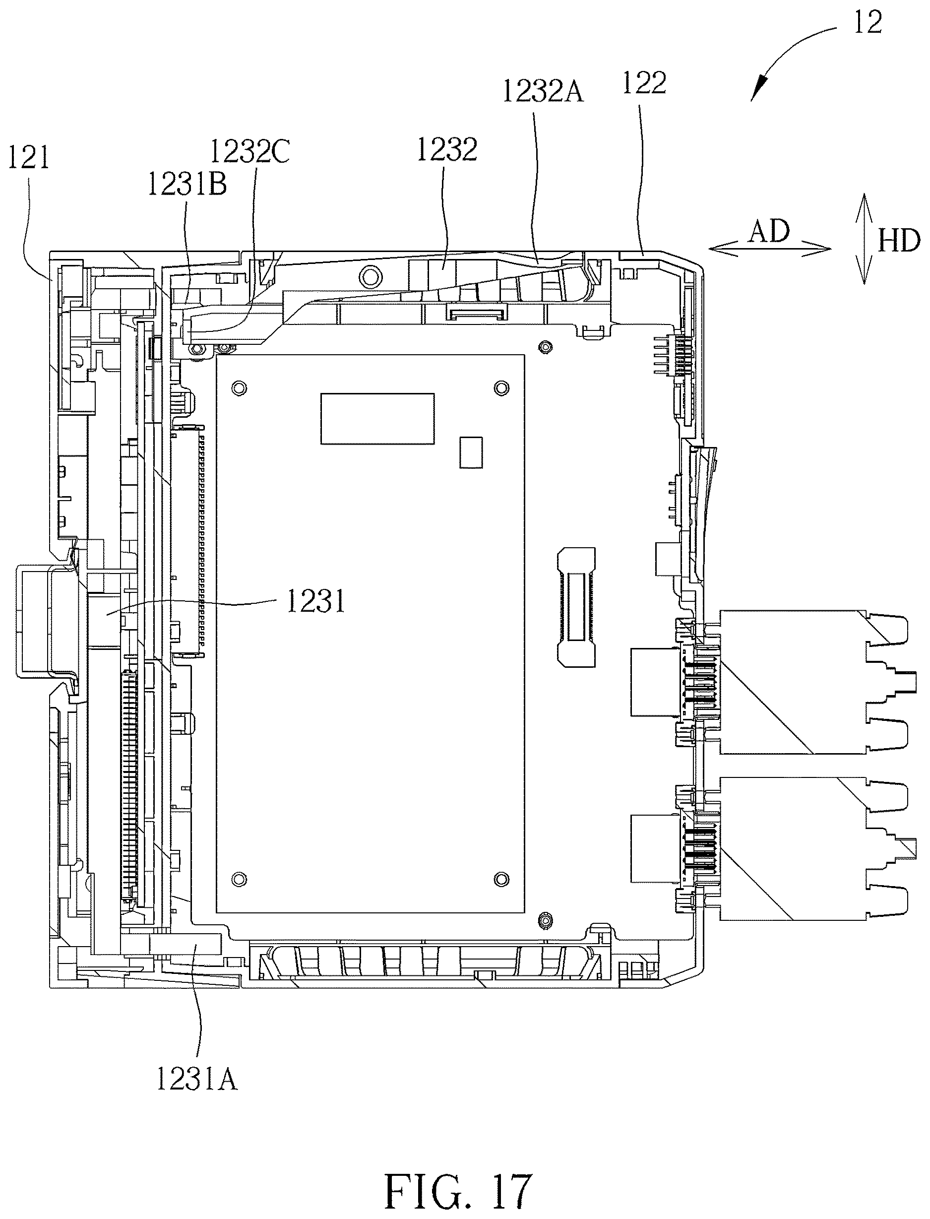 Patent US12621947 Figure 17 – Backplane assembly kit, related detachable assembly kit and related electronic device