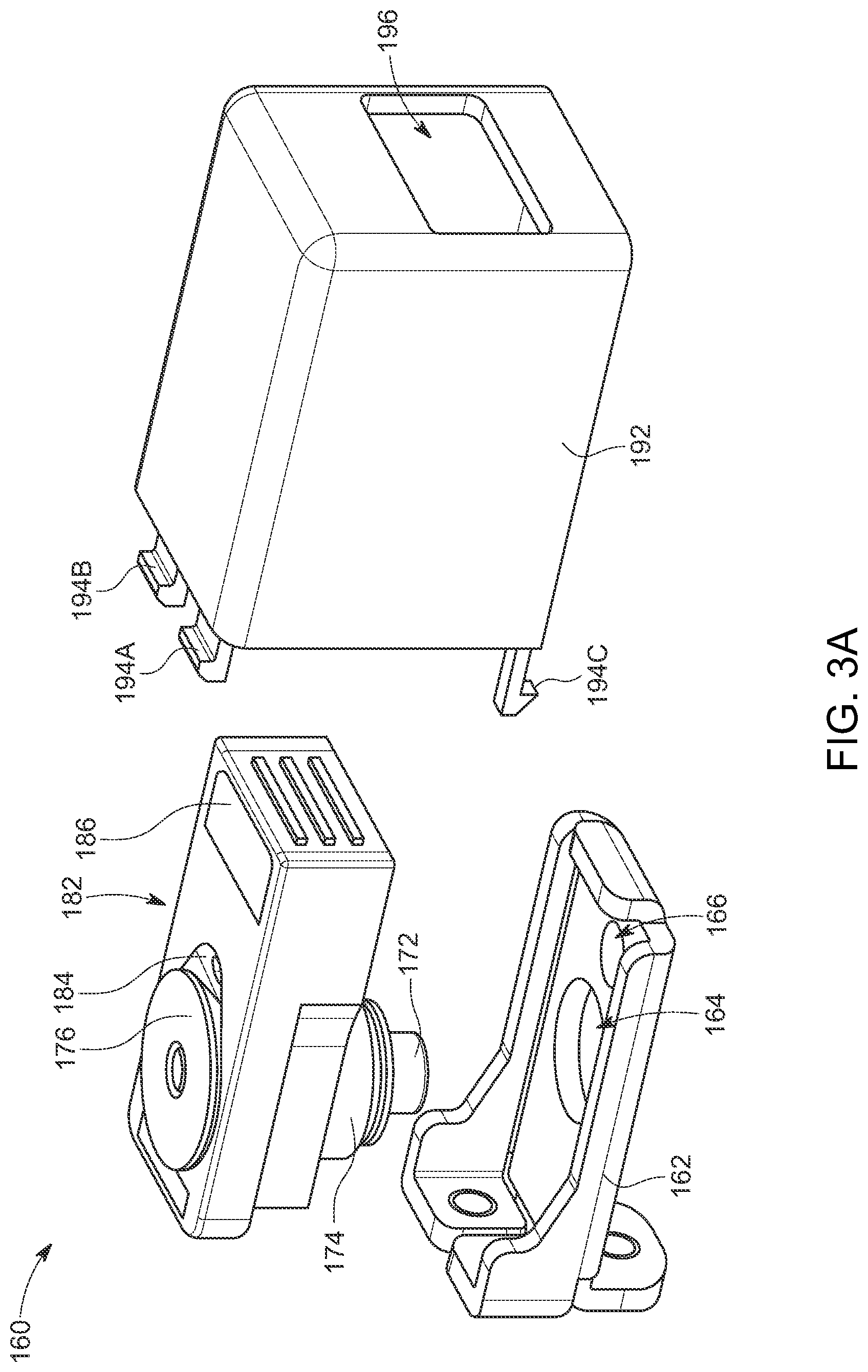 Patent US12621950 Figure 3 – Lockable computing device with movable lever