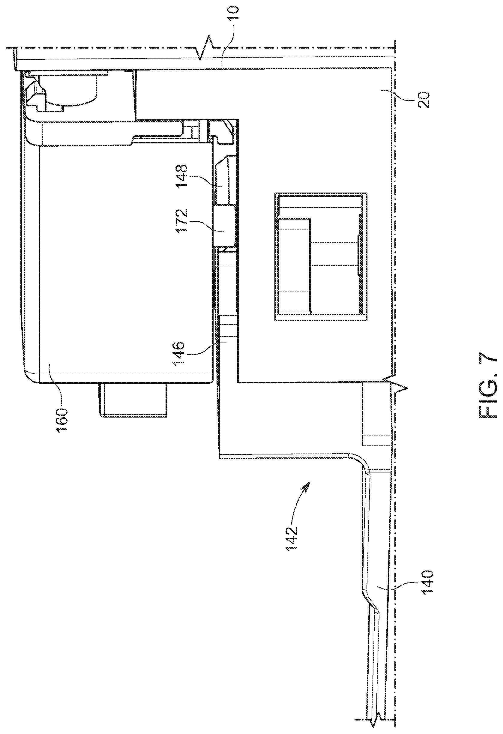 Patent US12621950 Figure 10 – Lockable computing device with movable lever
