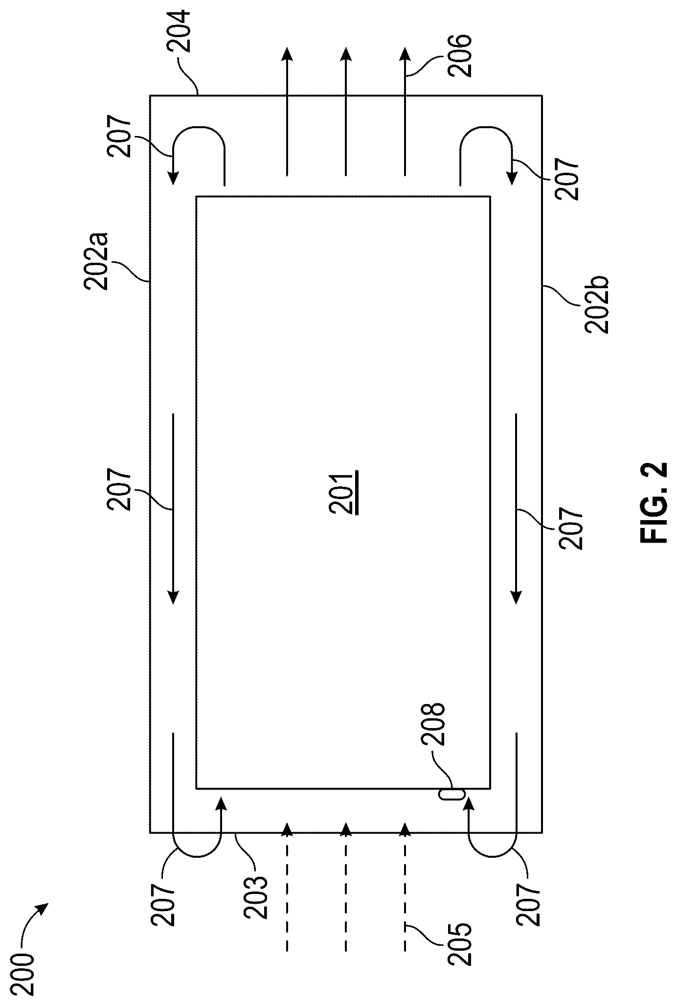 Patent US12621952 Figure 2 – Information technology rack ambient temperature visualization