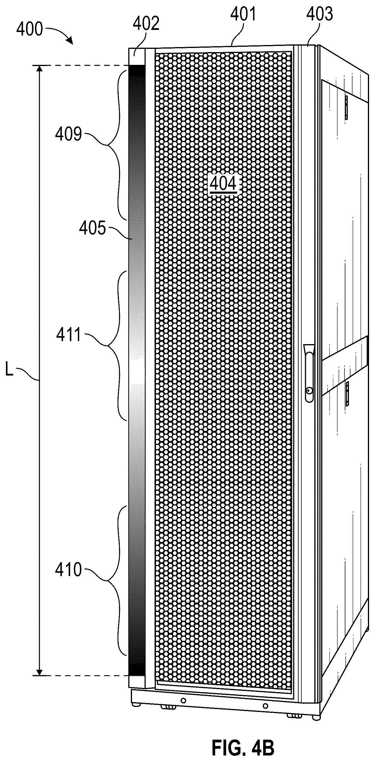 Patent US12621952 Figure 5 – Information technology rack ambient temperature visualization
