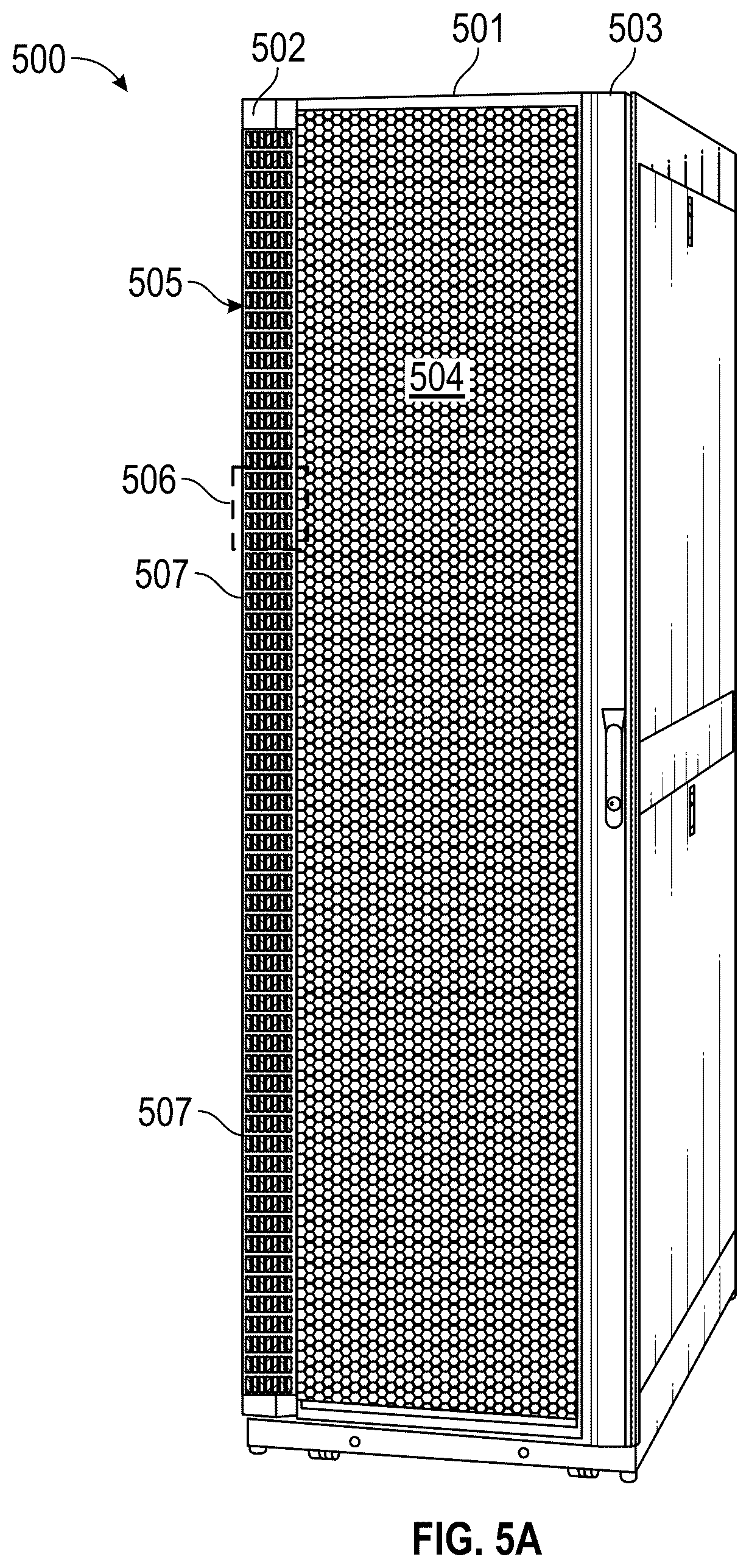 Patent US12621952 Figure 6 – Information technology rack ambient temperature visualization