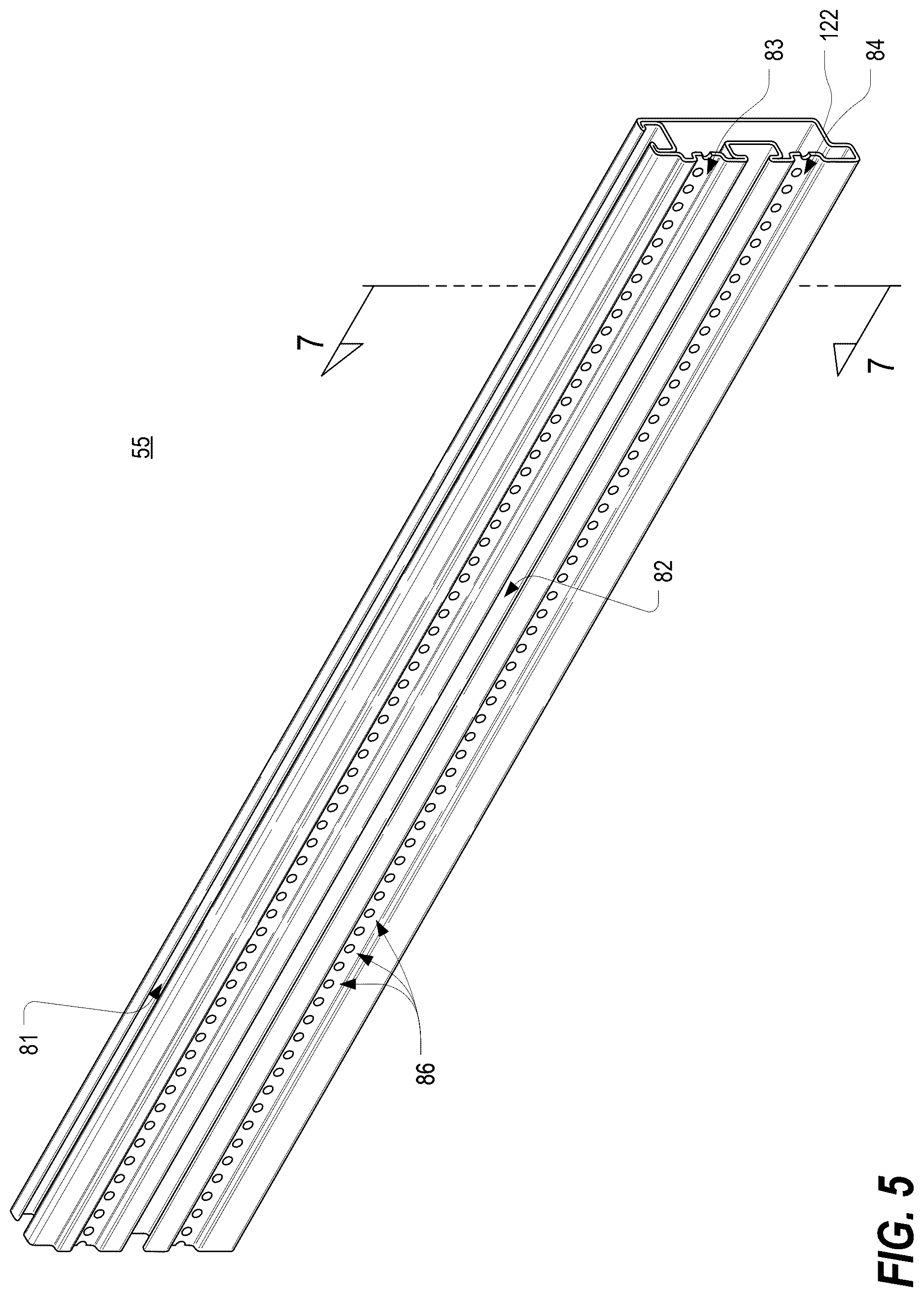 Patent US12621953 Figure 5 – Frame structure for electronic equipment enclosure