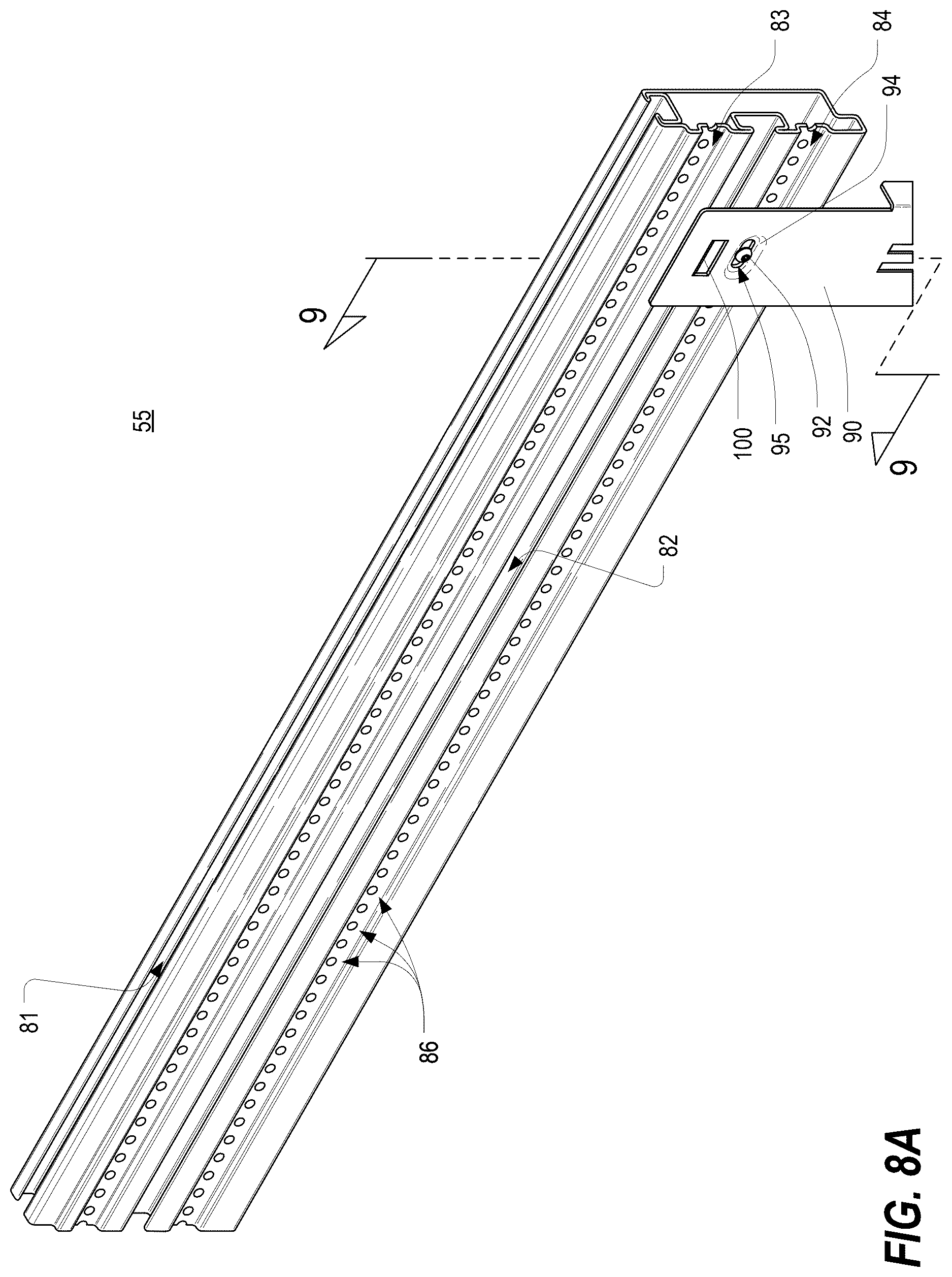 Patent US12621953 Figure 8 – Frame structure for electronic equipment enclosure