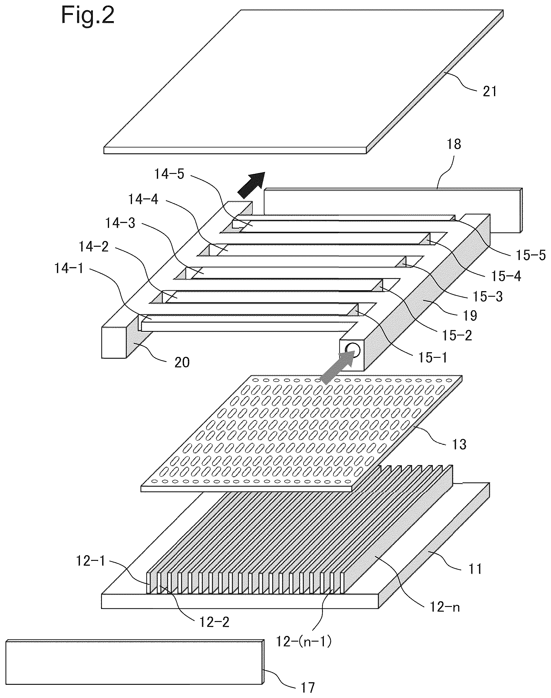 Patent US12621958 Figure 2 – Cooling component including supply ports and discharge ports
