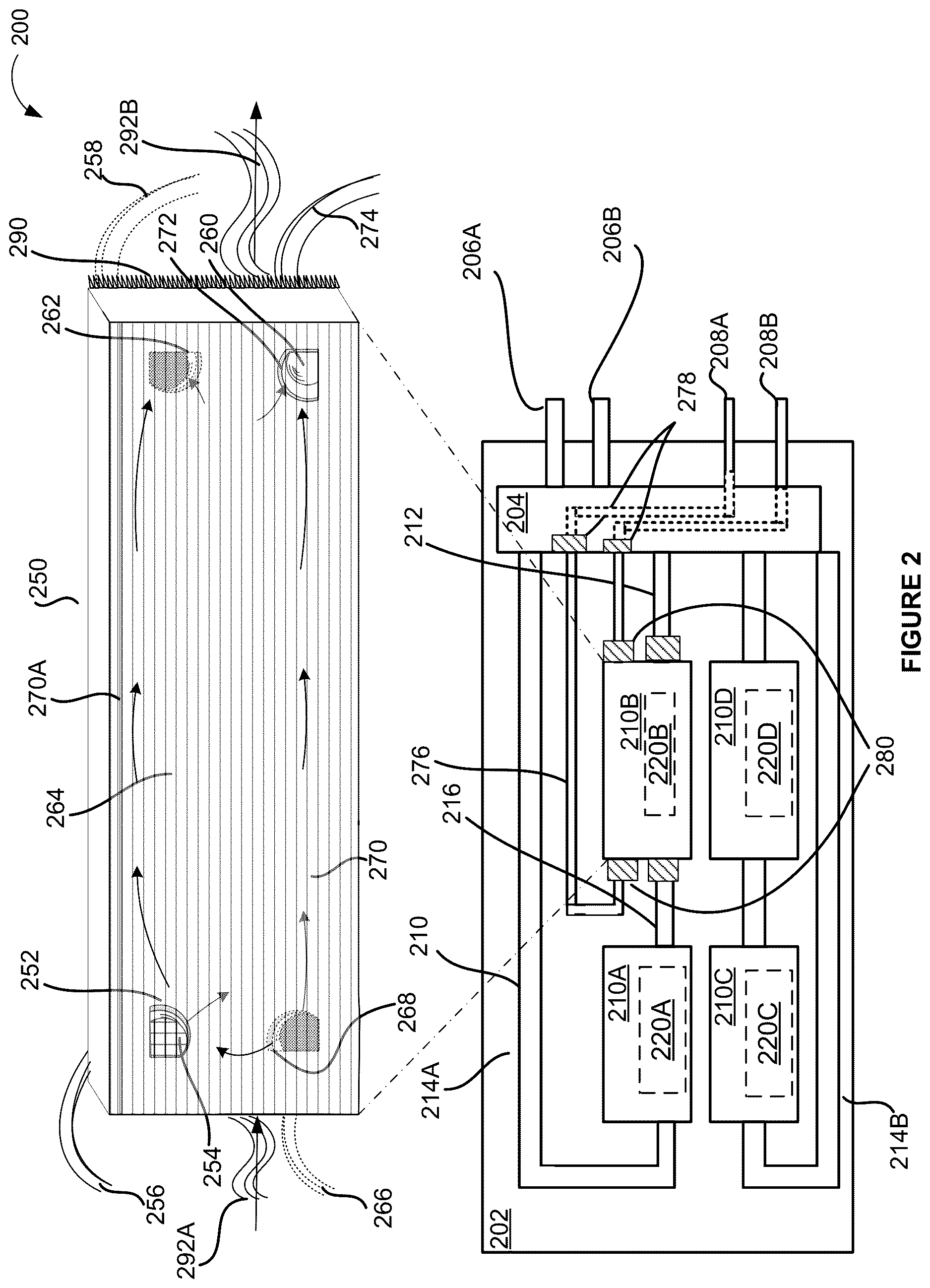 Patent US12621963 Figure 2 – Server air cross-transfer blanking for datacenter cooling systems