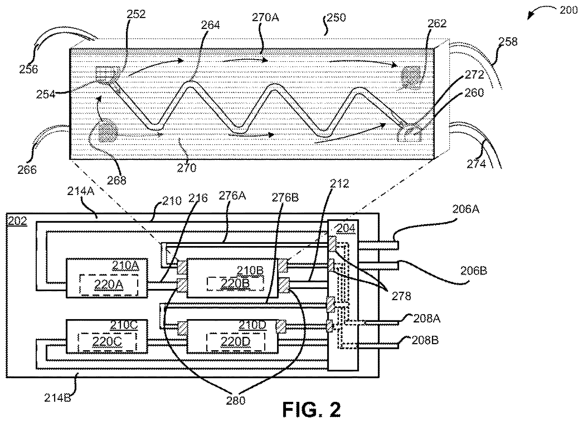 Patent US12621964 Figure 2 – Interchangeable coolant-calibrated in-rack coolant distribution units in datacenter cooling systems