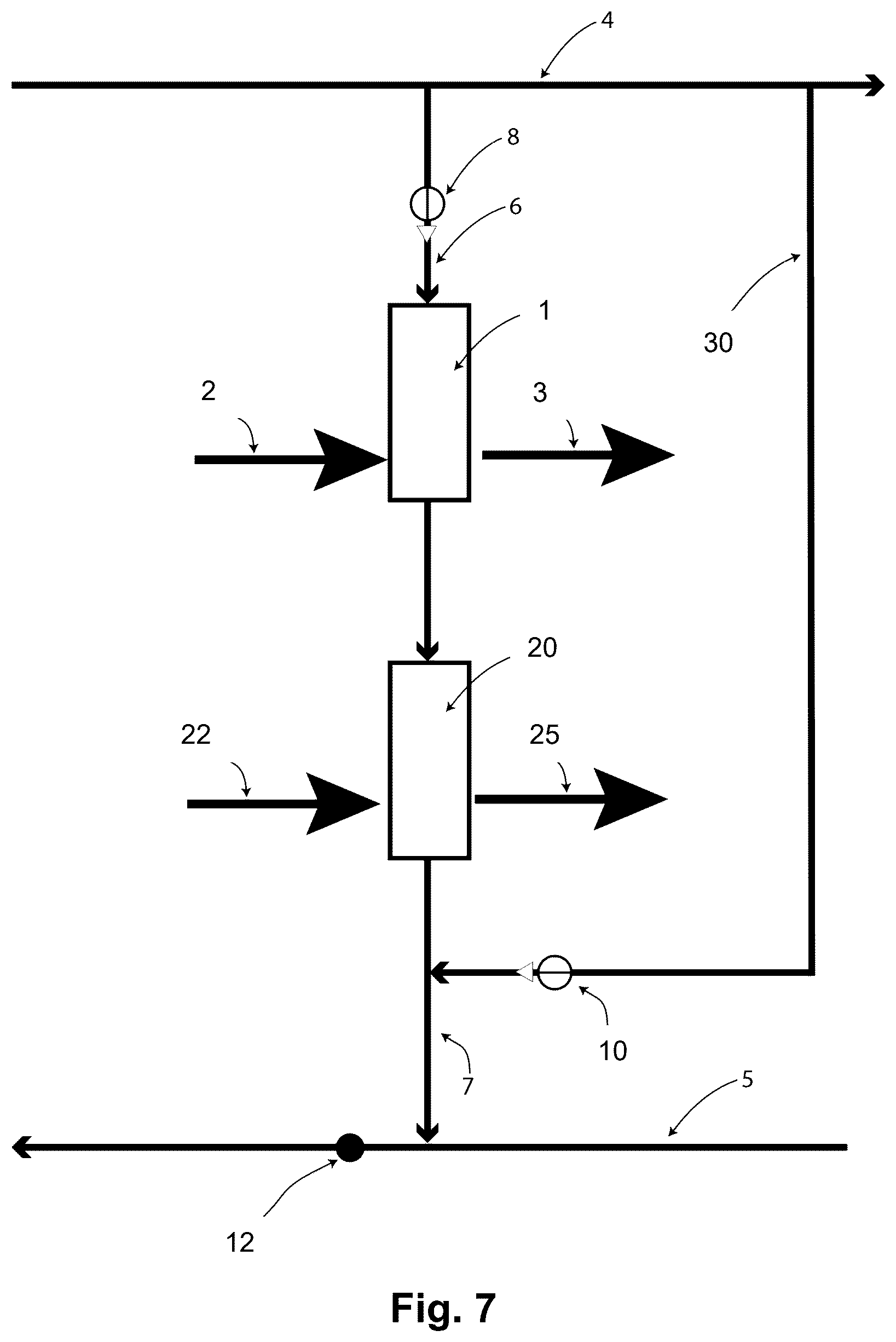 Patent US12621965 Figure 7 – High-efficiency cooling systems and methods for a computer data center using refrigerant recirculation