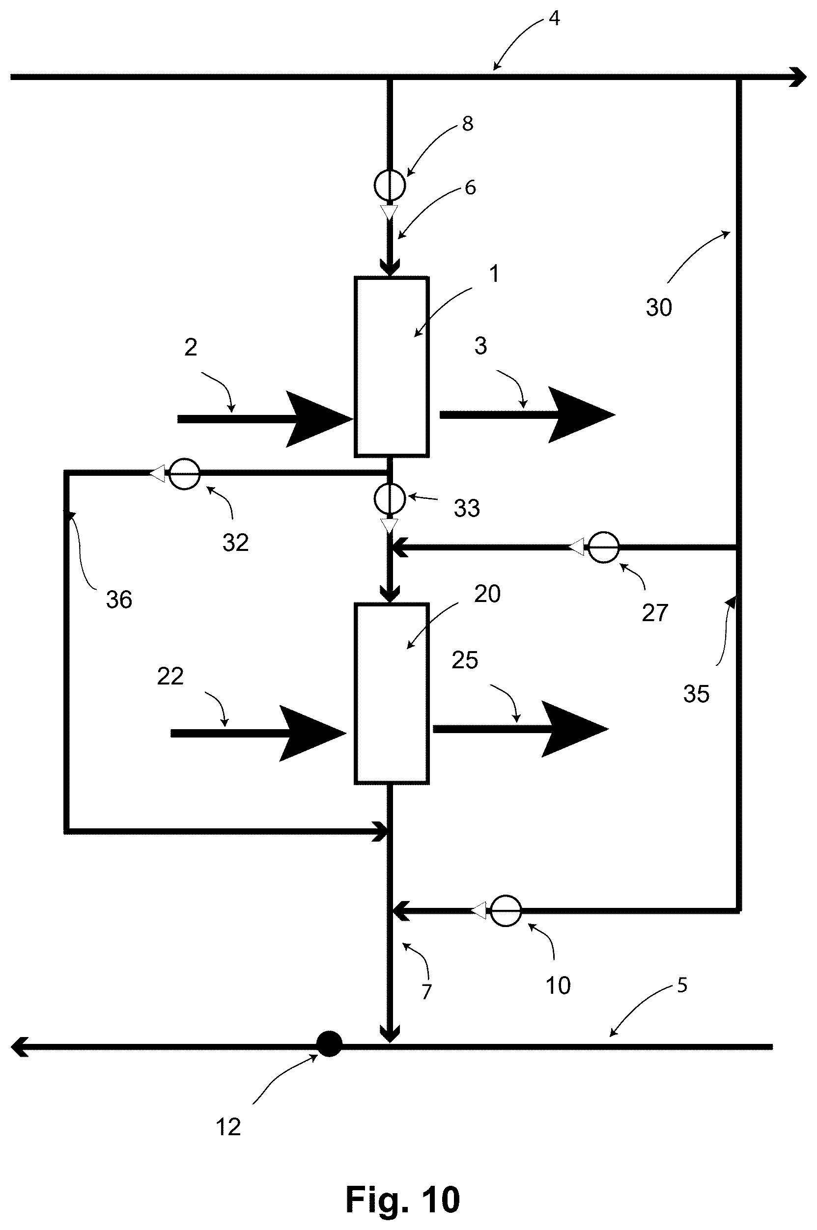 Patent US12621965 Figure 10 – High-efficiency cooling systems and methods for a computer data center using refrigerant recirculation