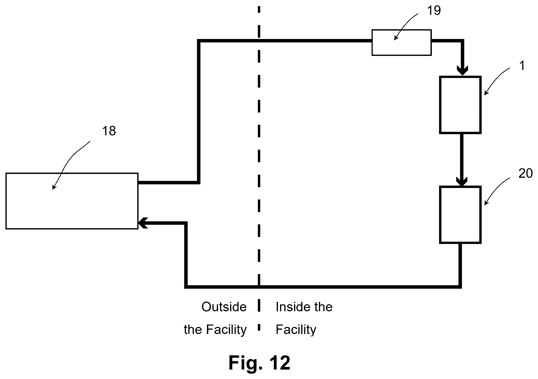 Patent US12621965 Figure 12 – High-efficiency cooling systems and methods for a computer data center using refrigerant recirculation