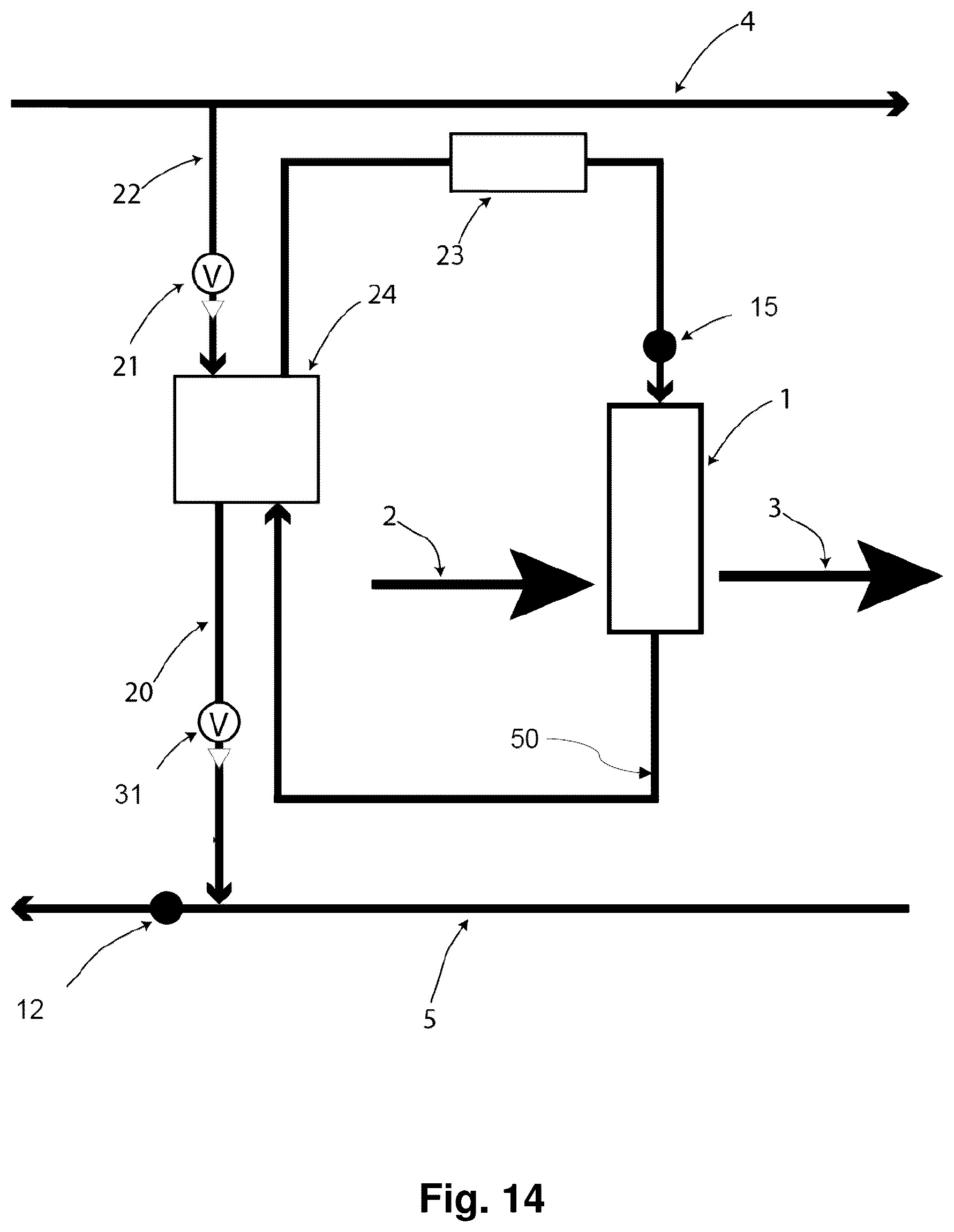 Patent US12621965 Figure 14 – High-efficiency cooling systems and methods for a computer data center using refrigerant recirculation