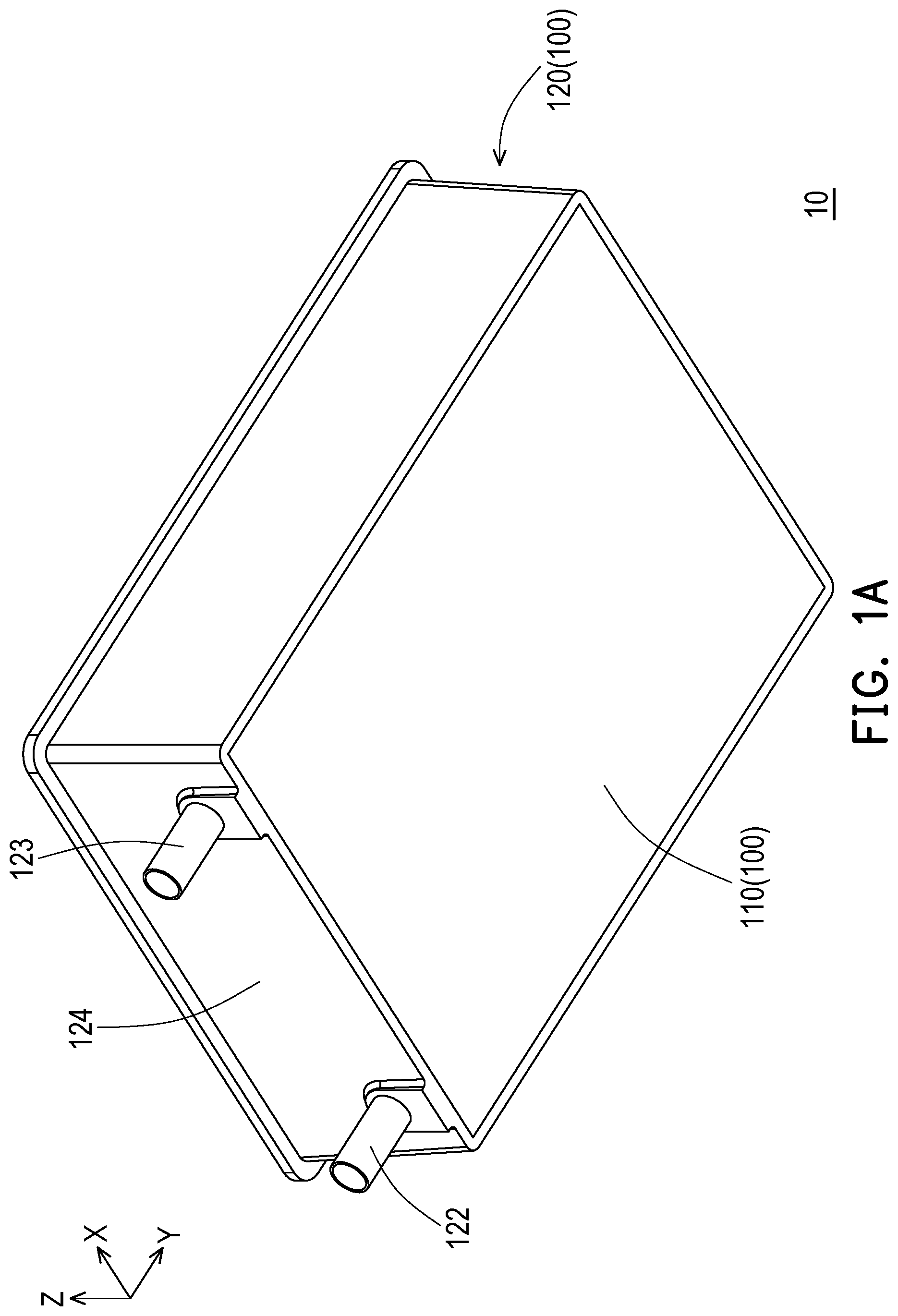 Patent US12621966 Figure 1 – Heat dissipation structure and vehicle charging device