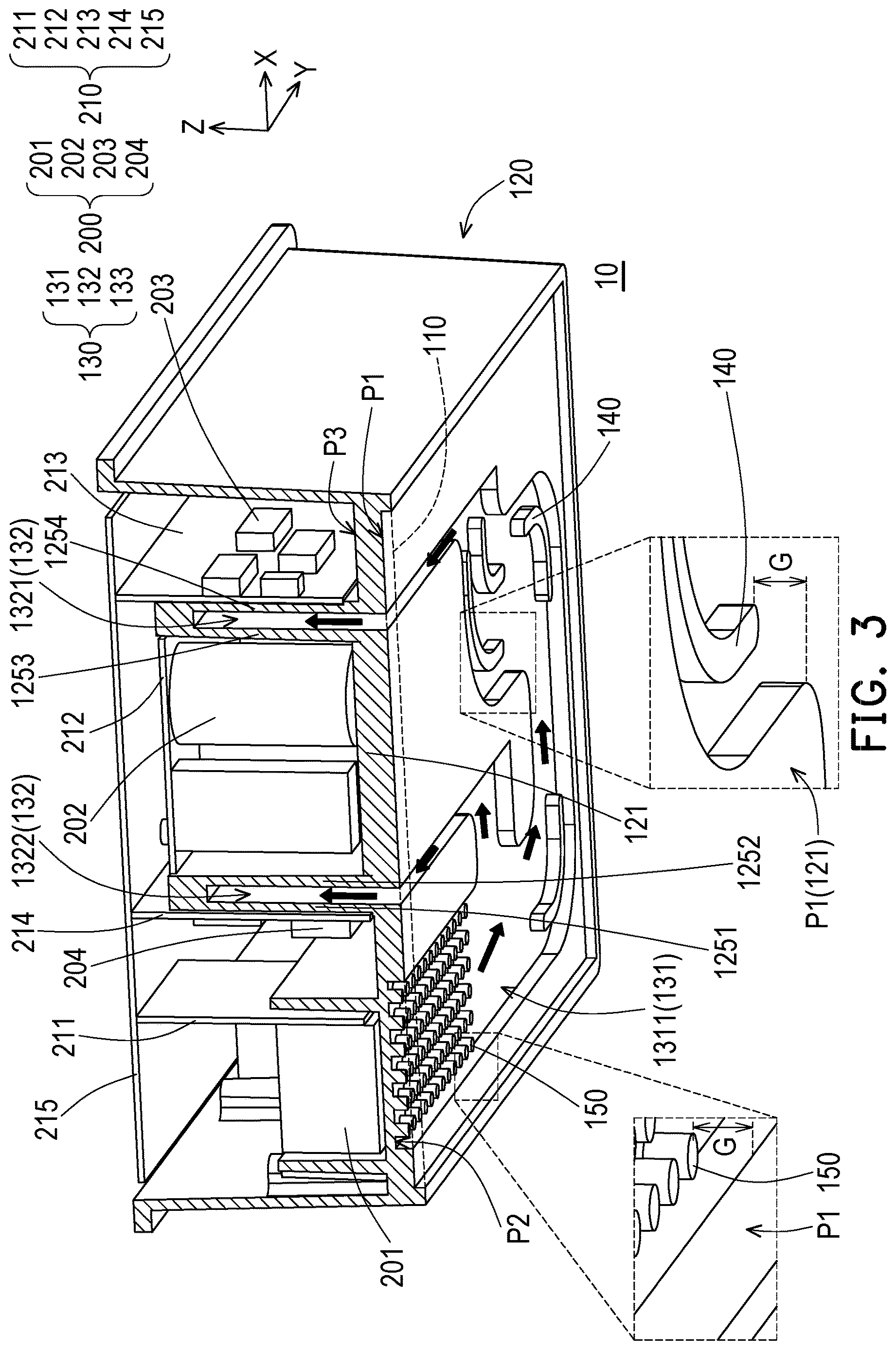 Patent US12621966 Figure 4 – Heat dissipation structure and vehicle charging device
