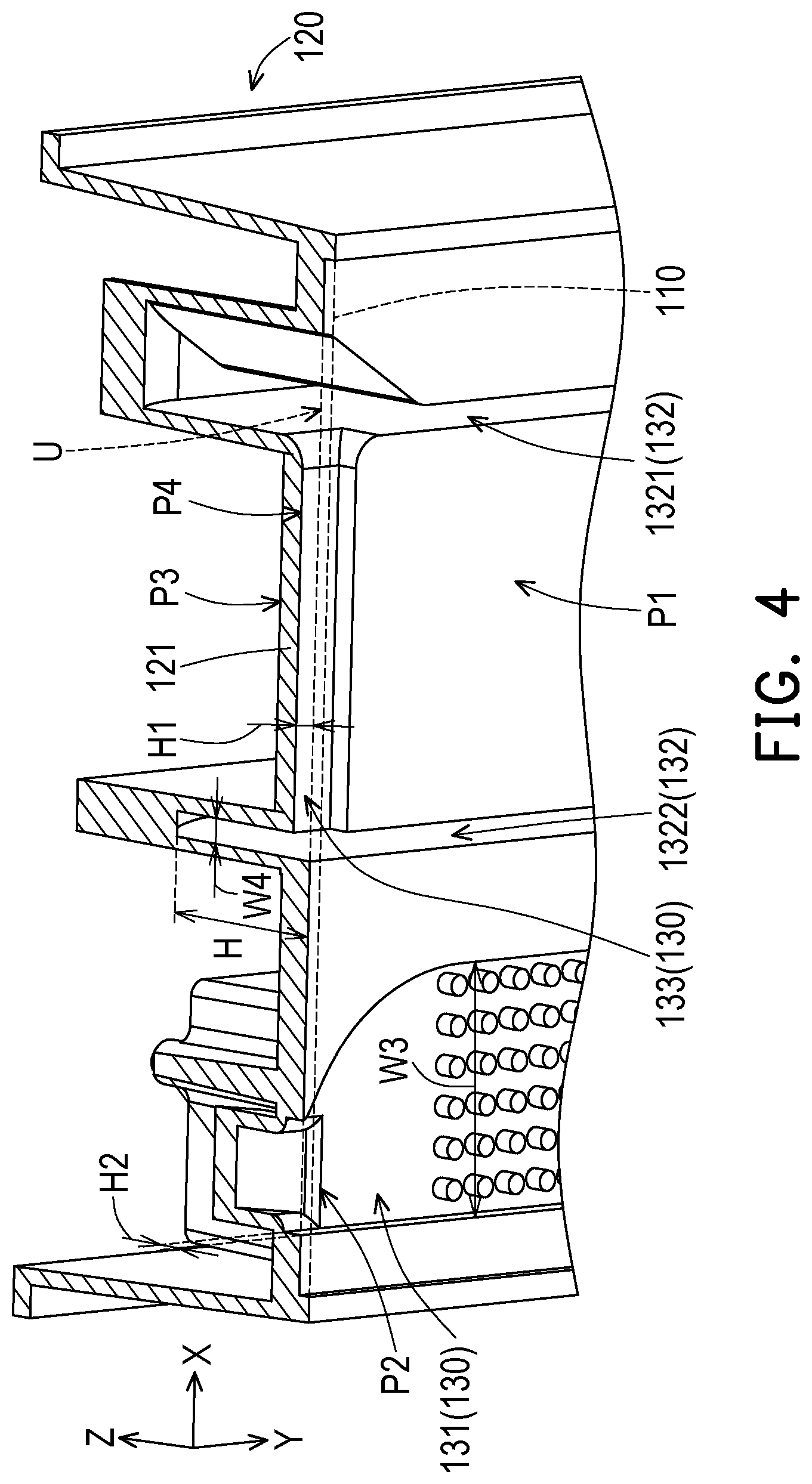 Patent US12621966 Figure 5 – Heat dissipation structure and vehicle charging device