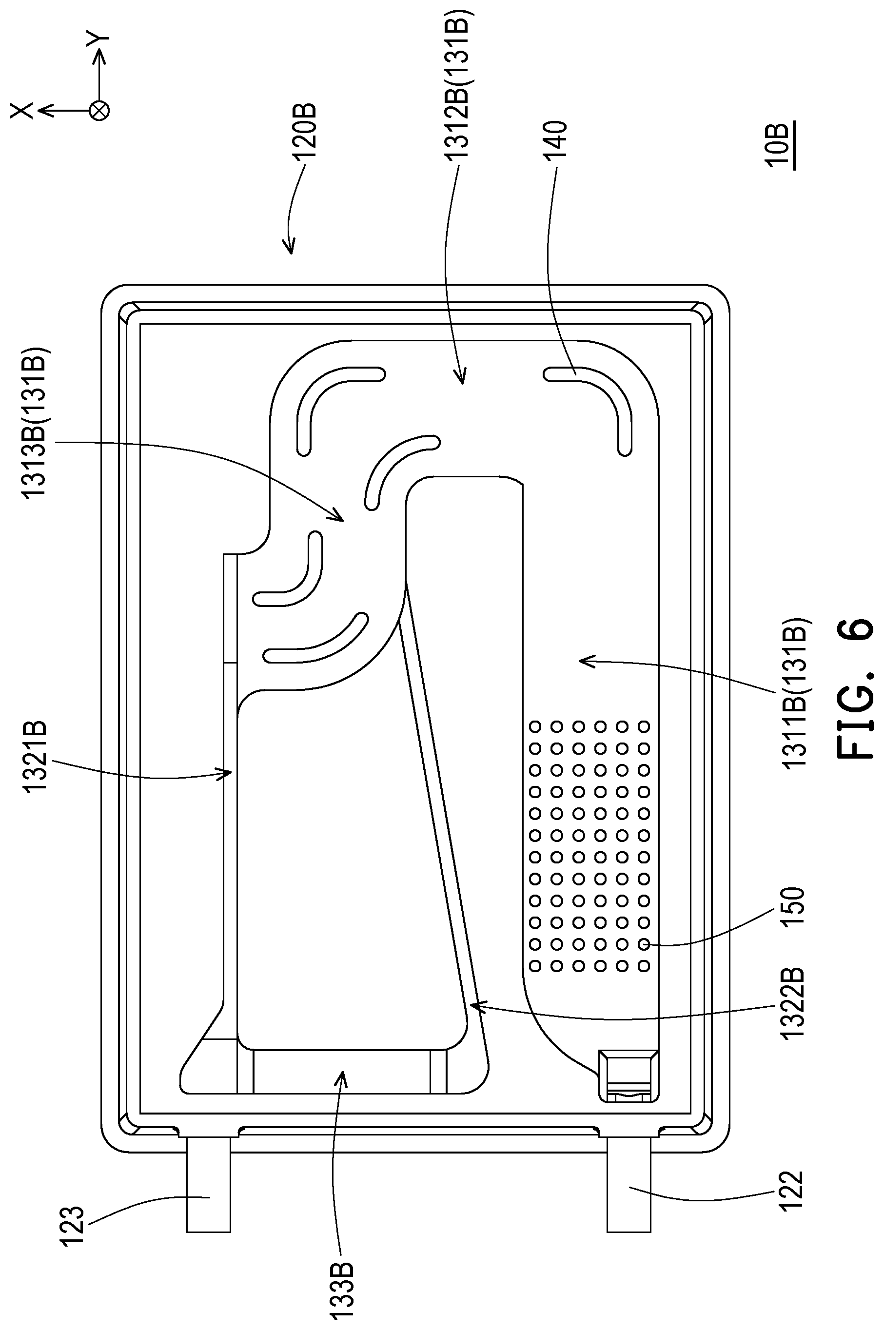 Patent US12621966 Figure 7 – Heat dissipation structure and vehicle charging device