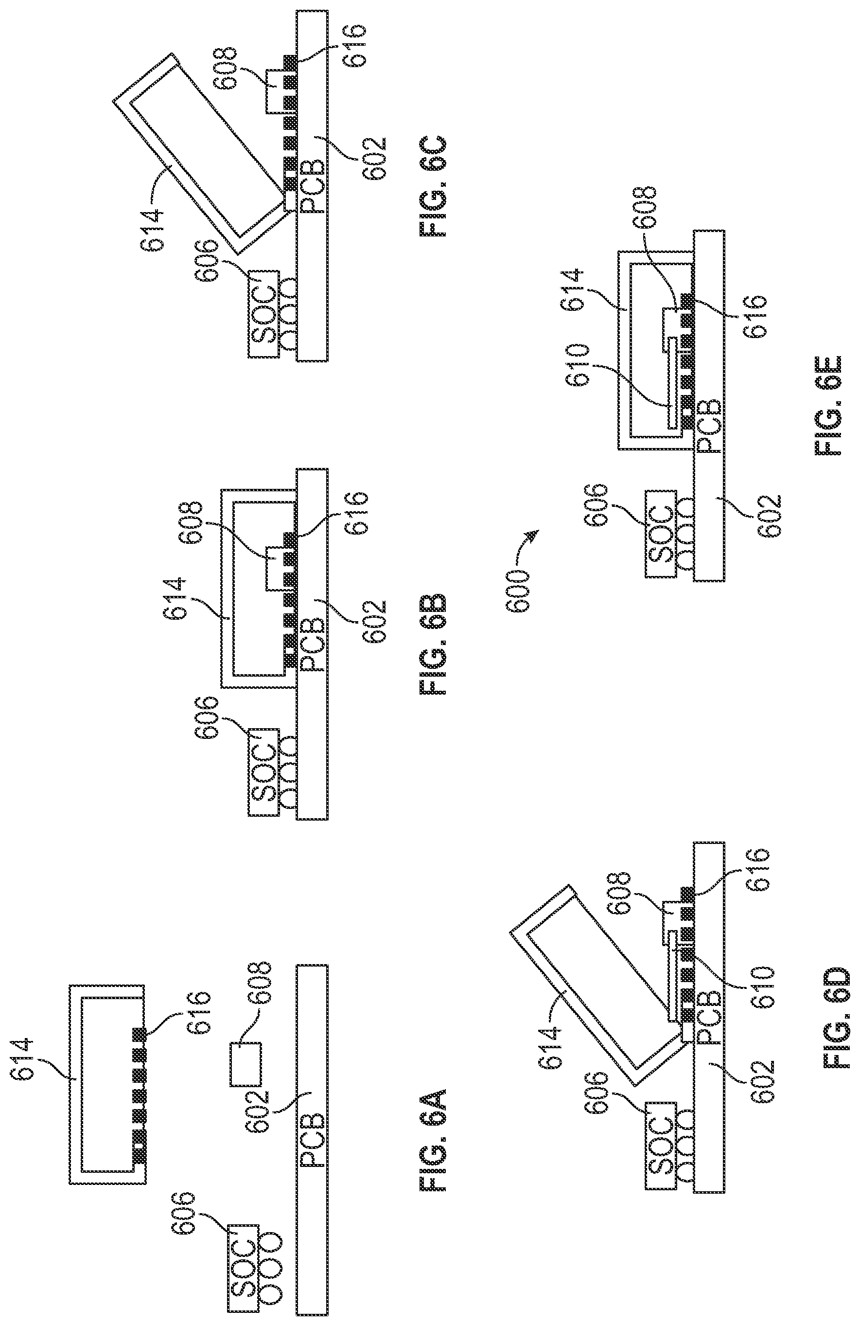 Patent US12621970 Figure 6 – Electromagnetic interference shield extending underneath memory modules