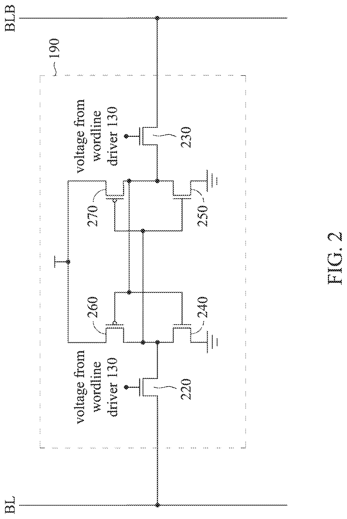 Patent US12621975 Figure 2 – Static random access memory with pre-charge circuit