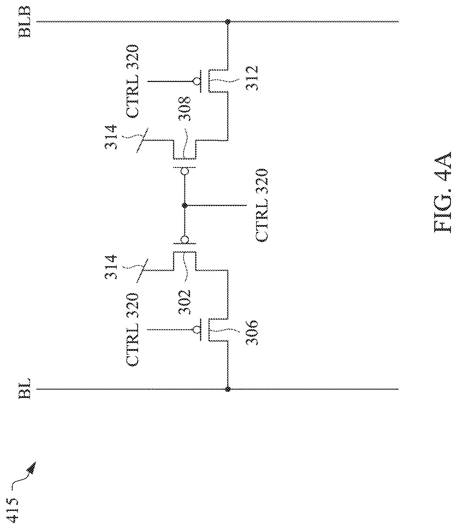 Patent US12621975 Figure 4 – Static random access memory with pre-charge circuit