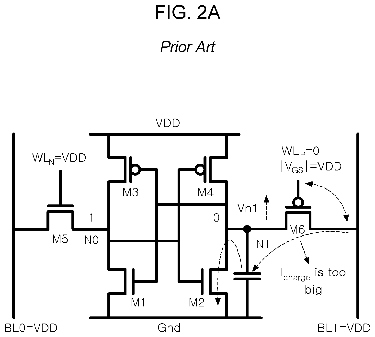 Patent US12621976 Figure 3 – Sram cell structure with 3 p-channel transistors and 3 n-channel transistors and method of operating the sram cell