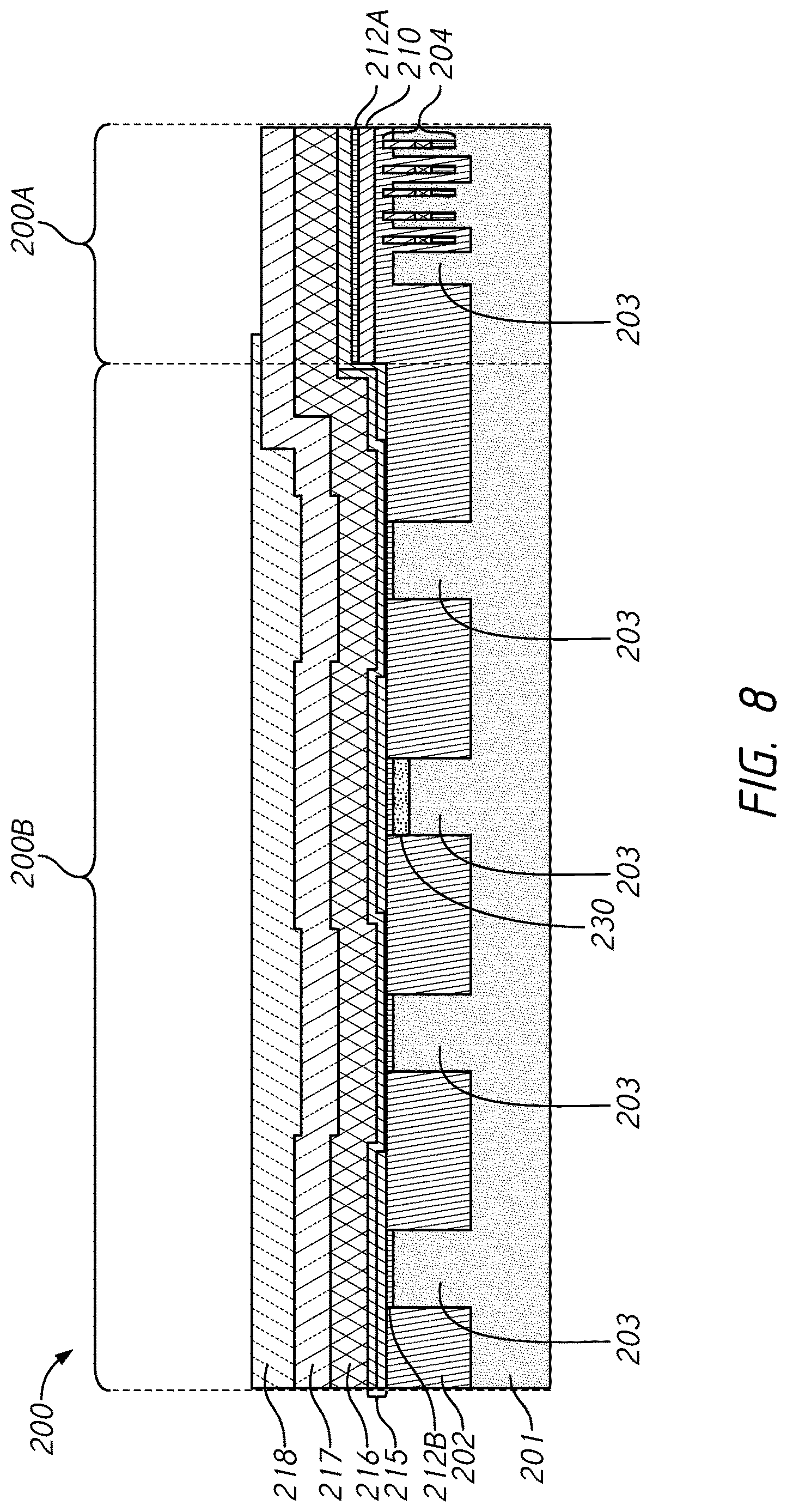 Patent US12621977 Figure 8 – Method of forming memory device