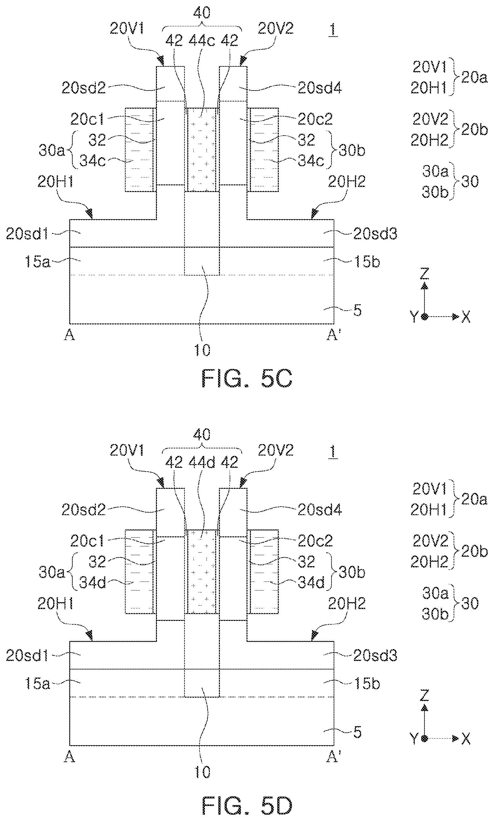 Patent US12621983 Figure 8 – Semiconductor device including vertical channel region