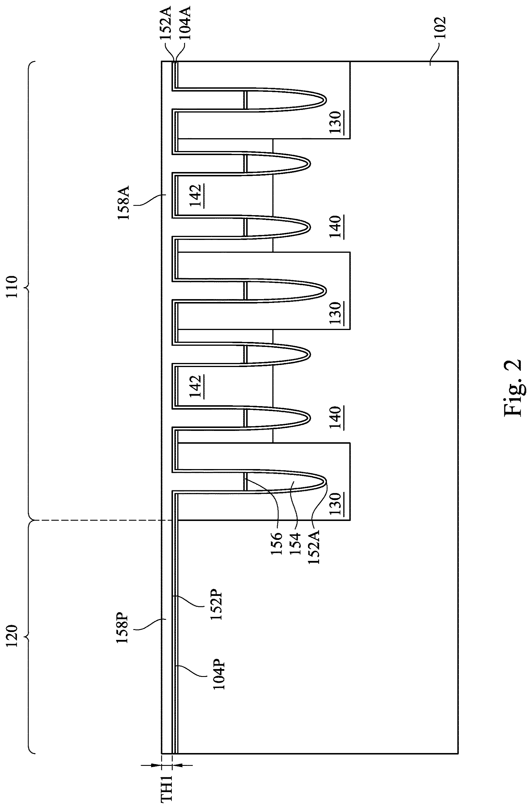 Patent US12621985 Figure 2 – Semiconductor structure and method of manufacturing the same