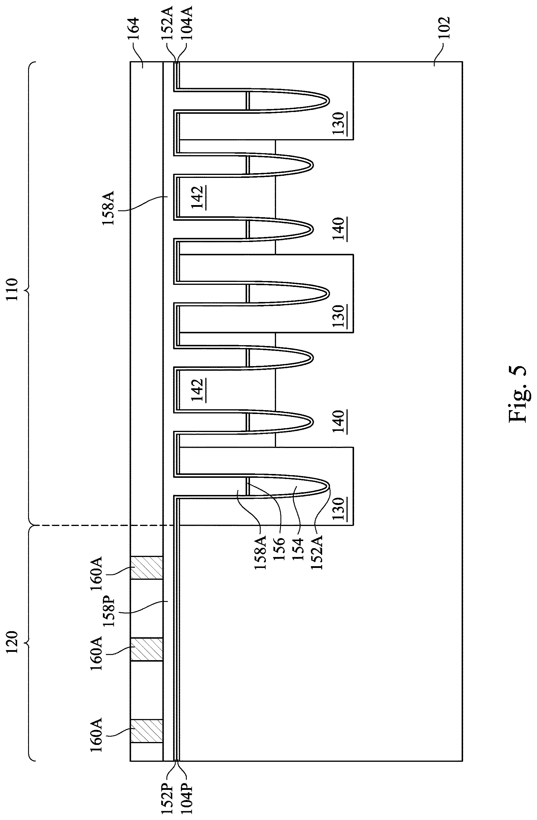 Patent US12621985 Figure 5 – Semiconductor structure and method of manufacturing the same