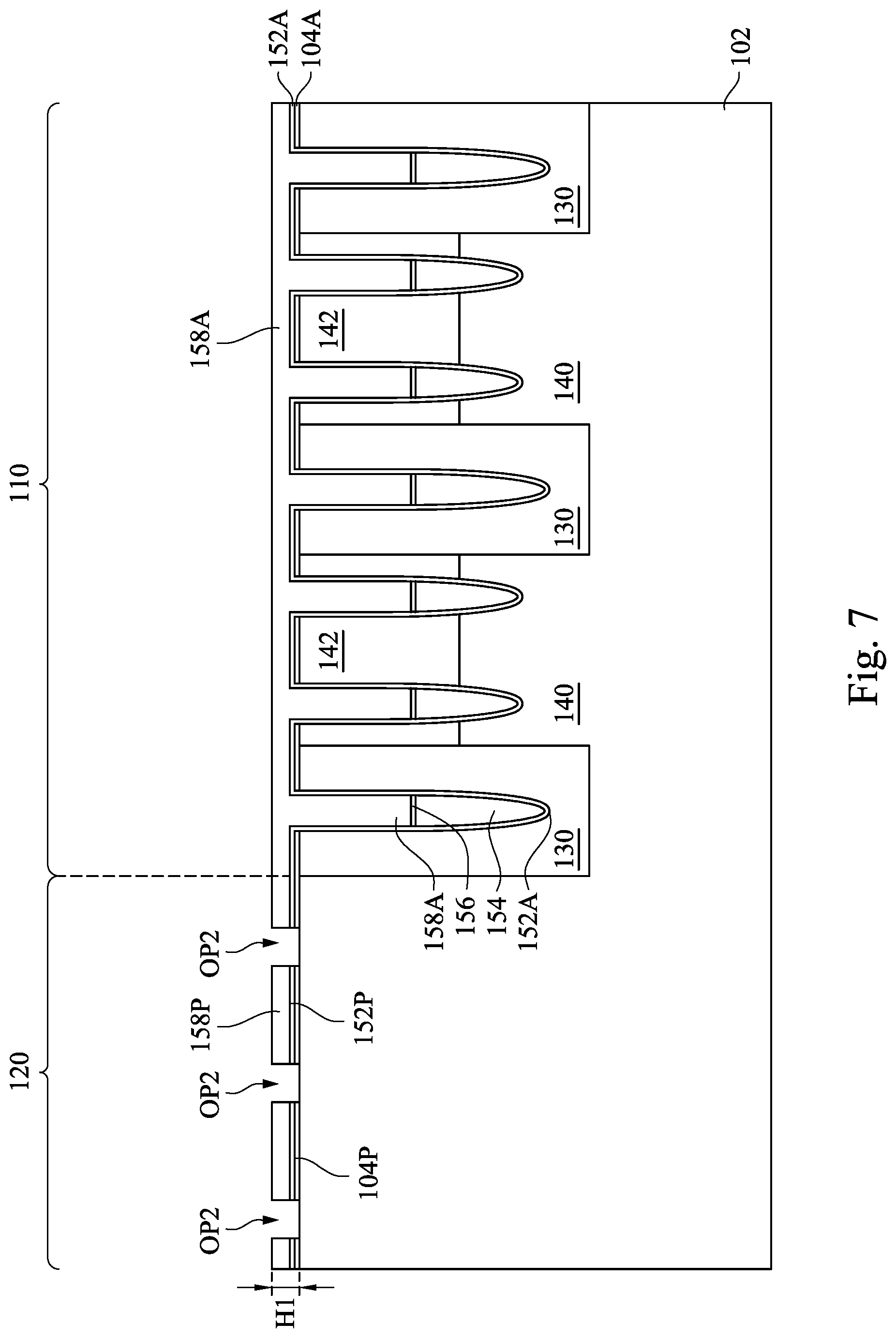 Patent US12621985 Figure 7 – Semiconductor structure and method of manufacturing the same